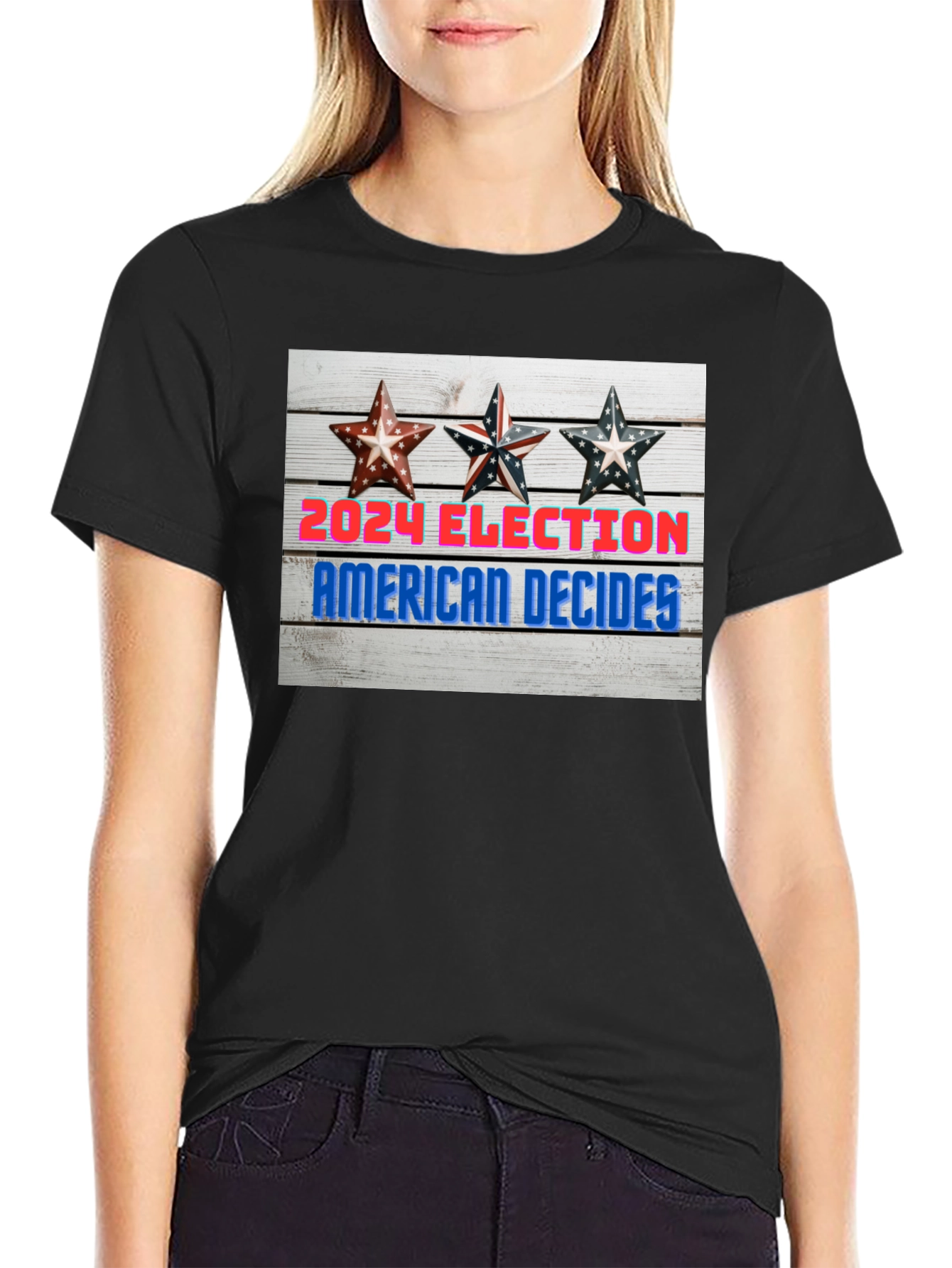 2024 Election American Decides Graphic T-Shirt