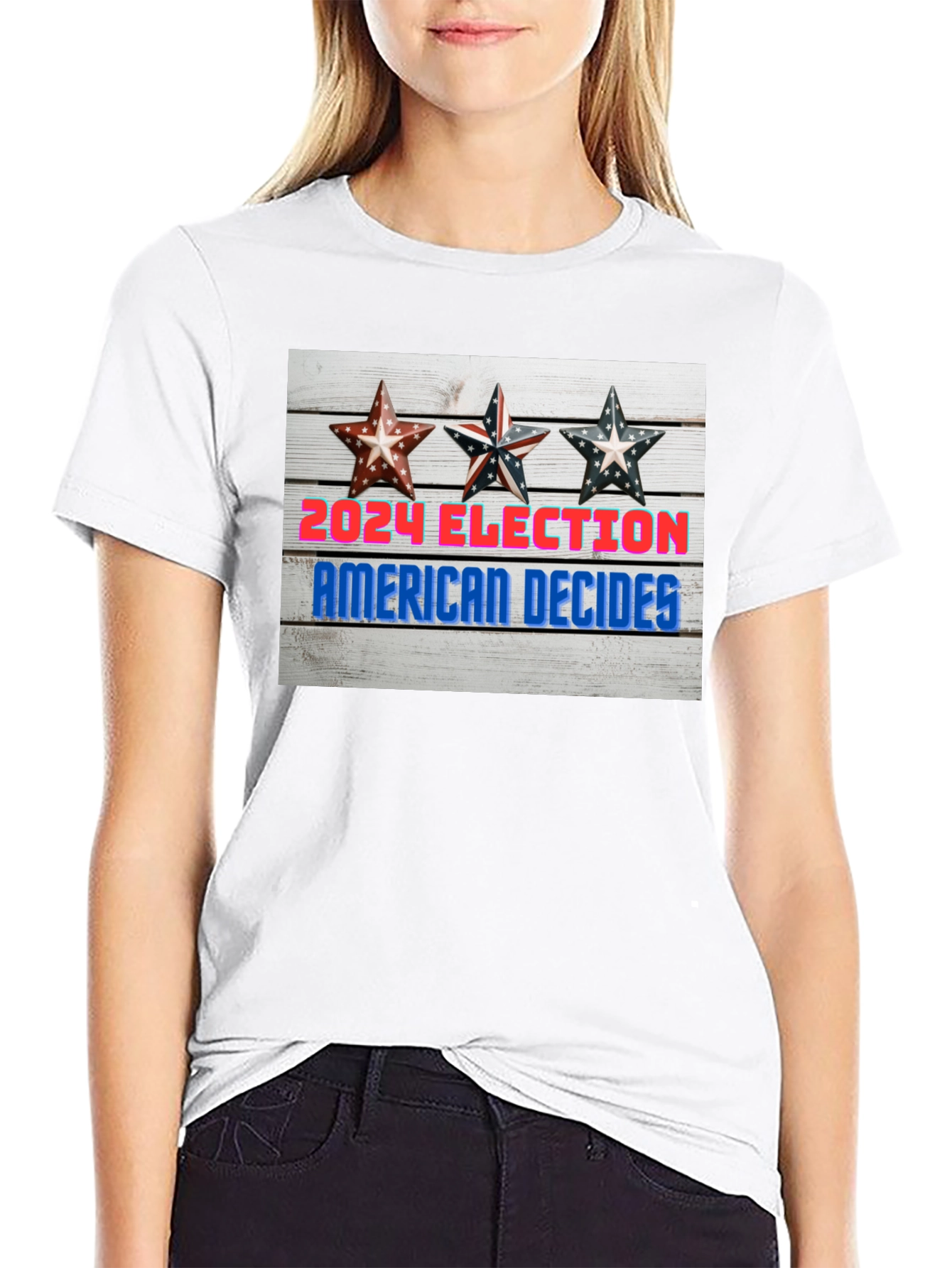 2024 Election American Decides Graphic T-Shirt