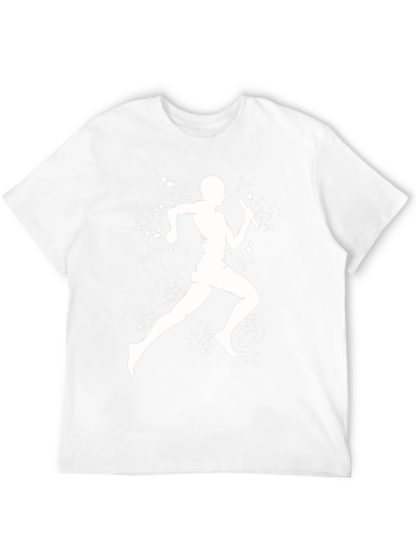 Runner Silhouette Graphic Tee - Black Cotton Blend
