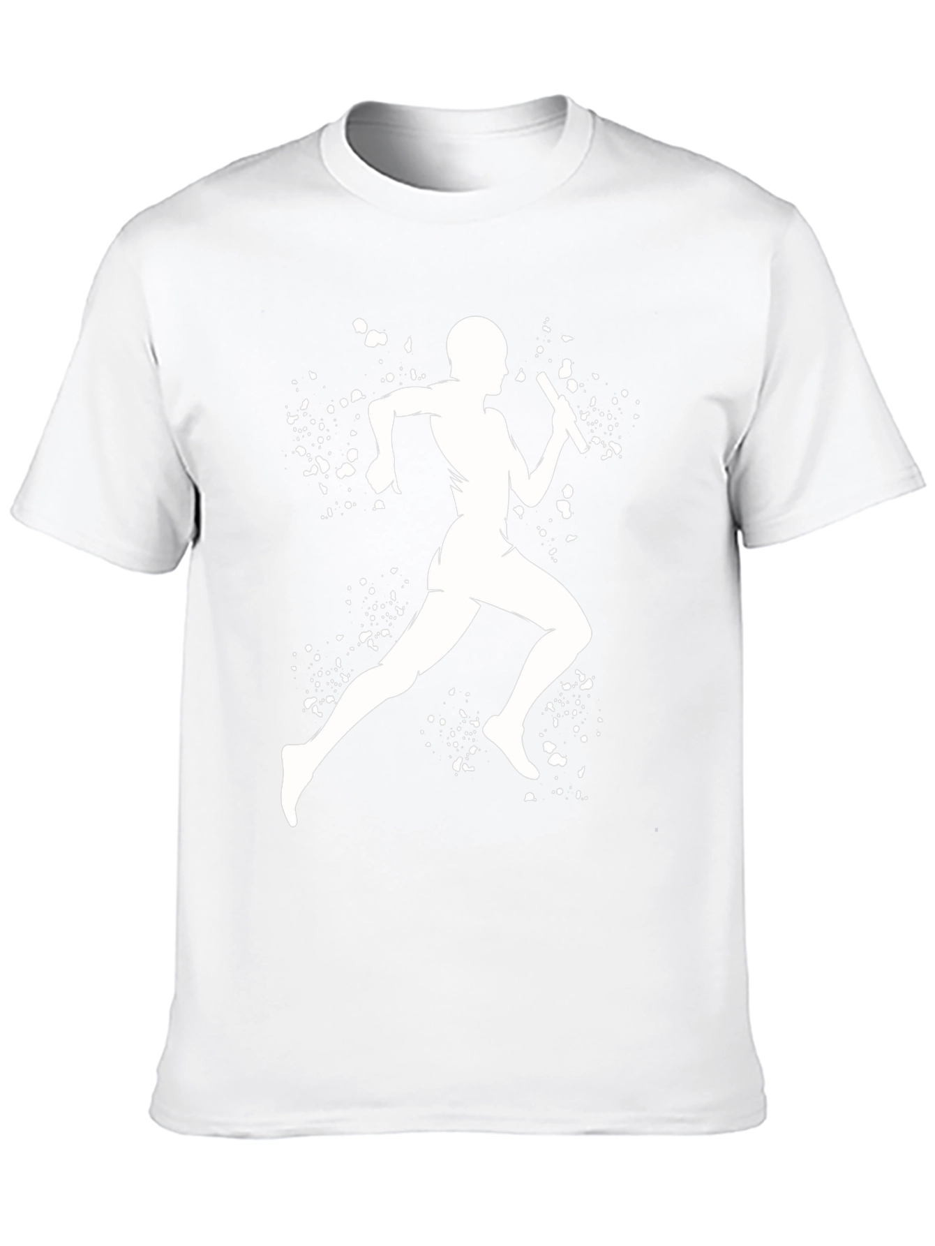 Runner Silhouette Graphic Tee - Black Cotton Blend