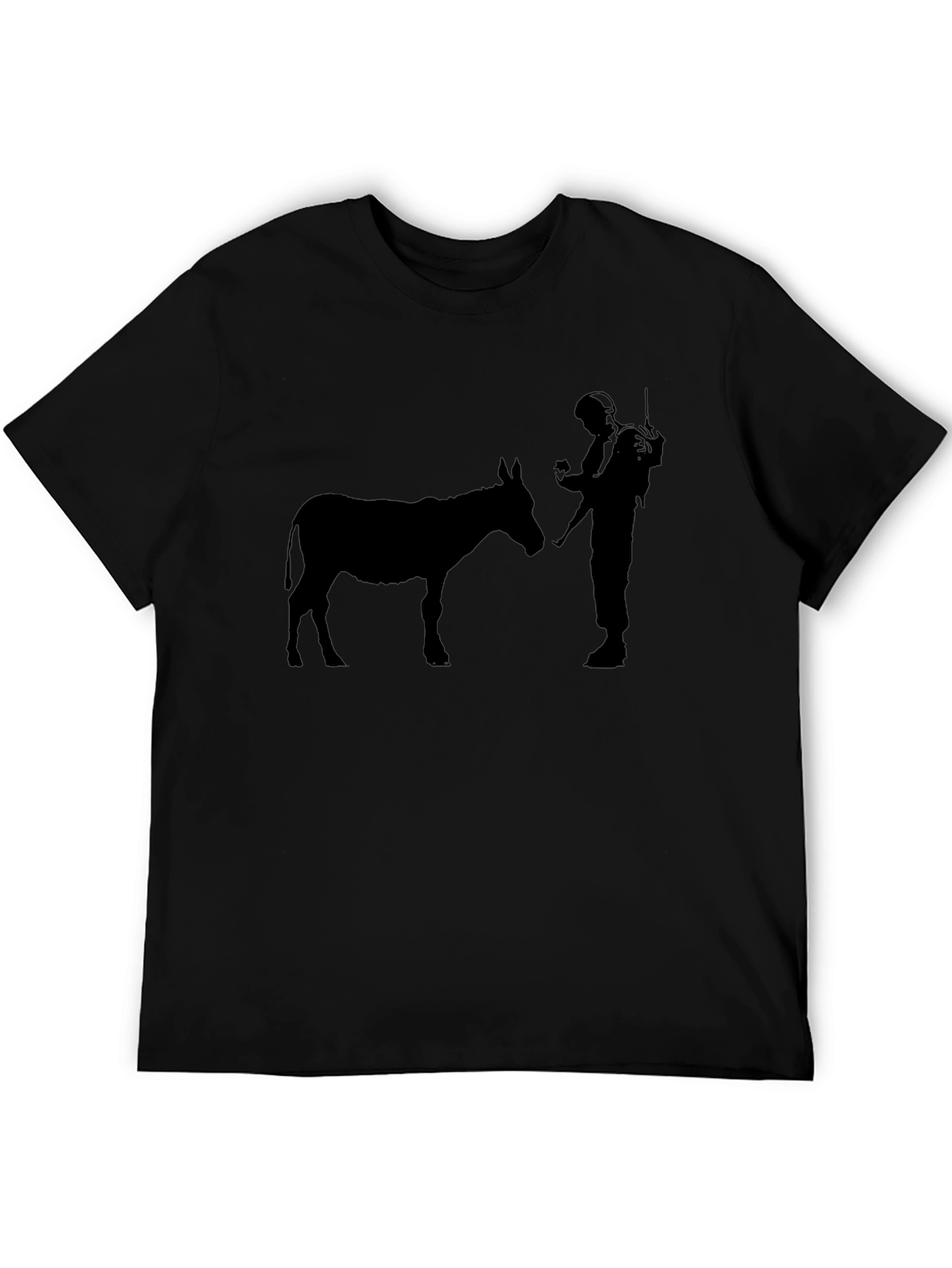 Donkey and Soldier Graphic Tee - Black
