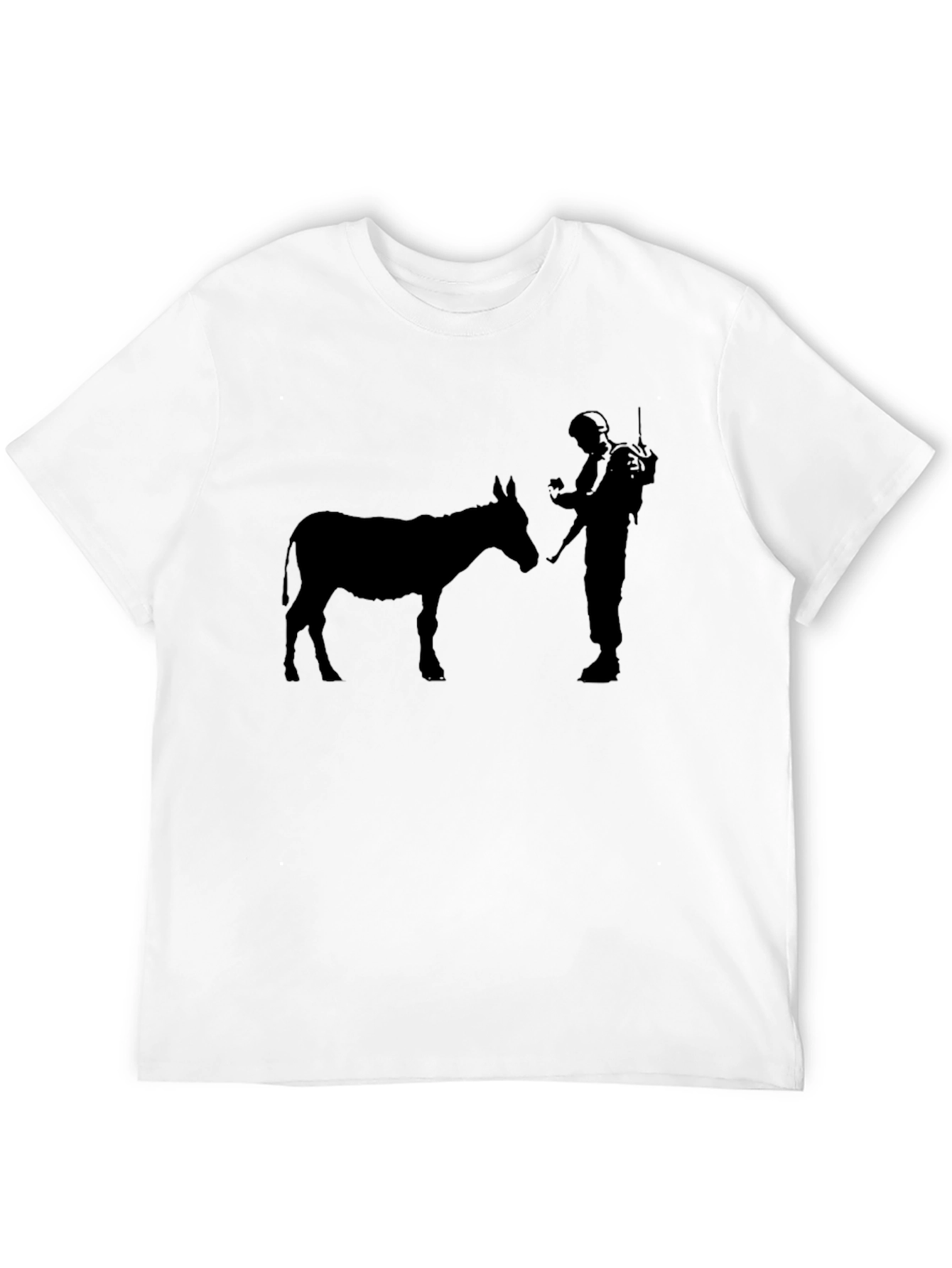 Donkey and Soldier Graphic Tee - Black