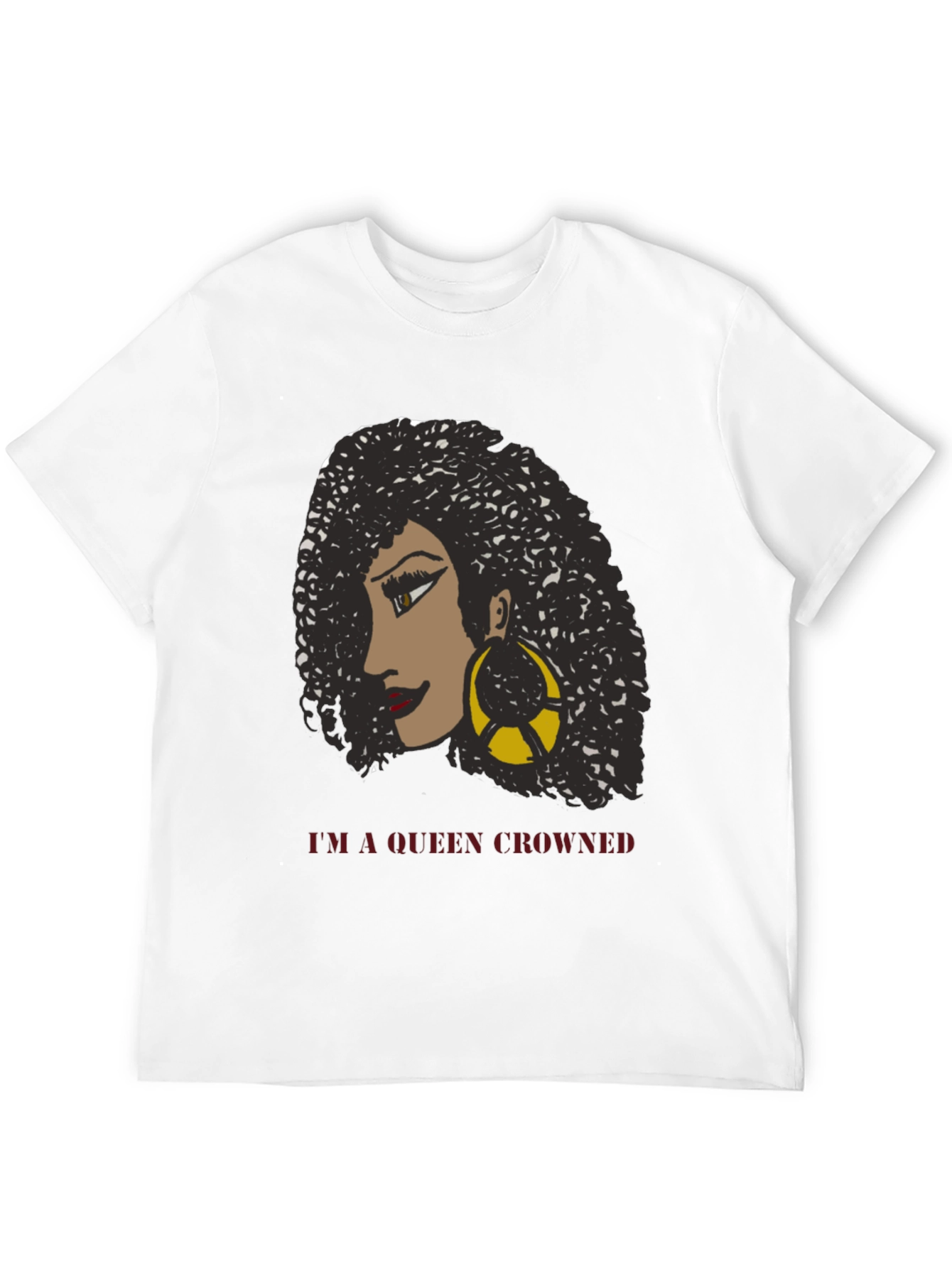 Queen Crowned T-Shirt - Black Graphic Tee