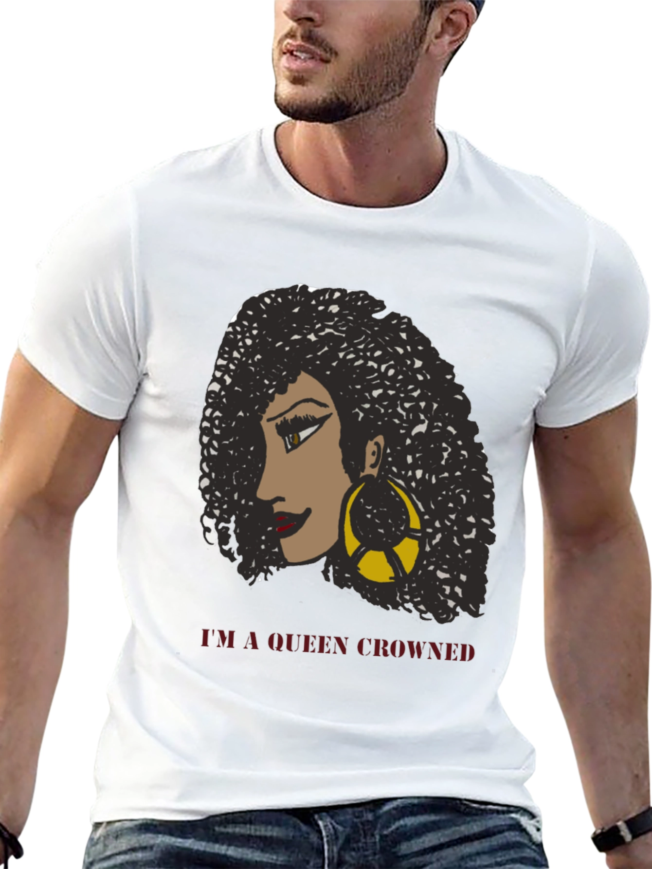 Queen Crowned T-Shirt - Black Graphic Tee