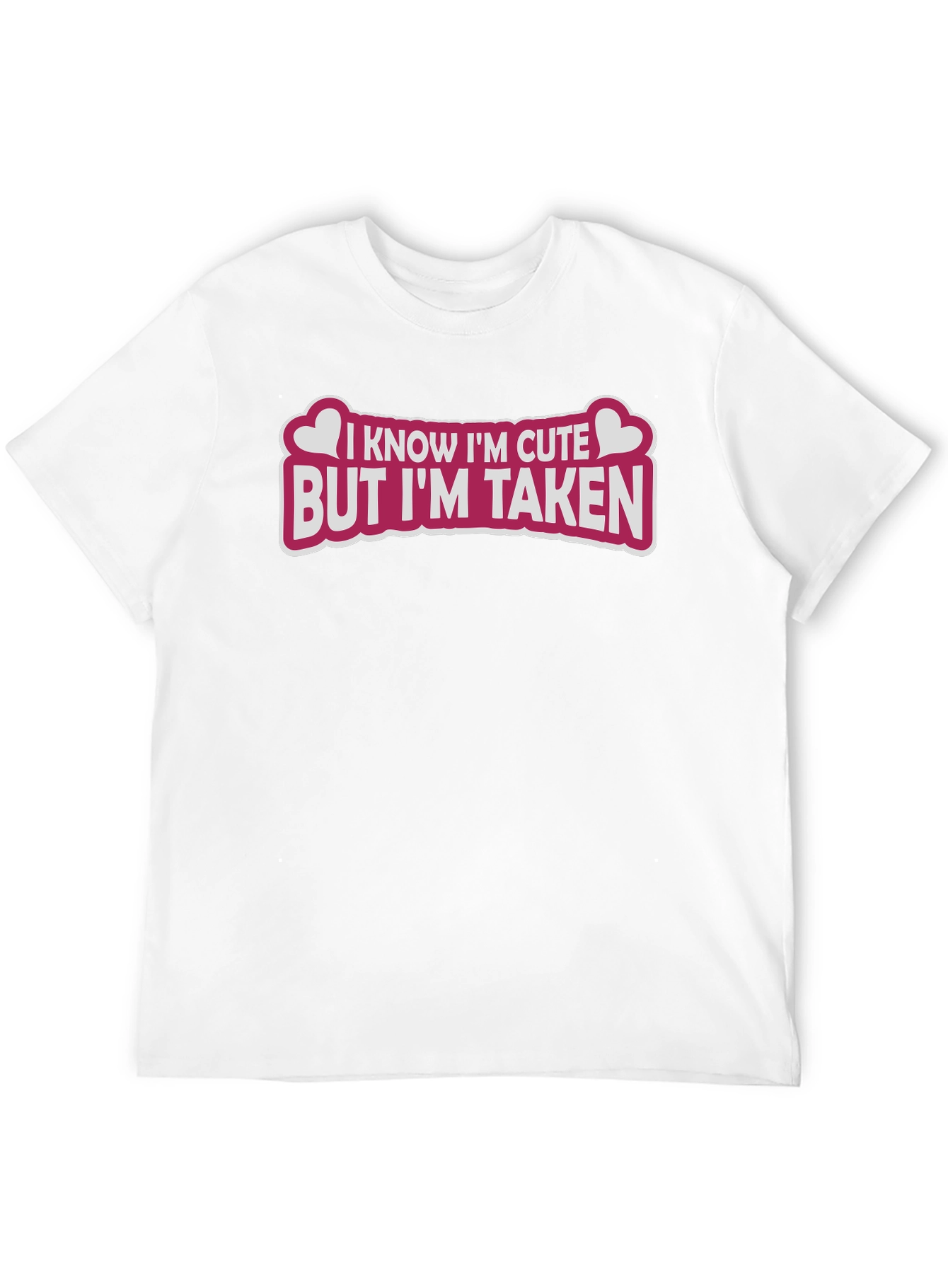 Cute But Taken Graphic Tee - Black T-Shirt