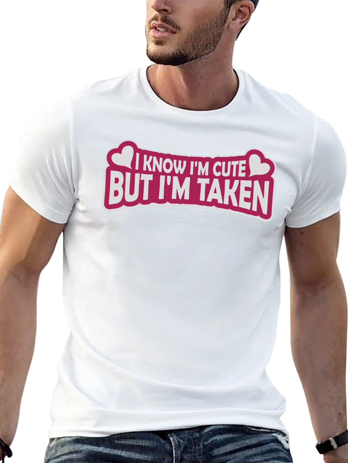 Cute But Taken Graphic Tee - Black T-Shirt