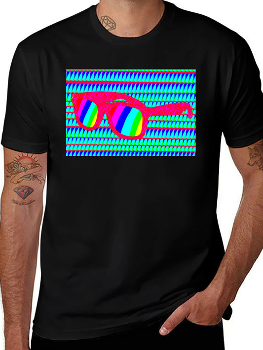 Retro Sunglasses Graphic T-Shirt - Vibrant Design