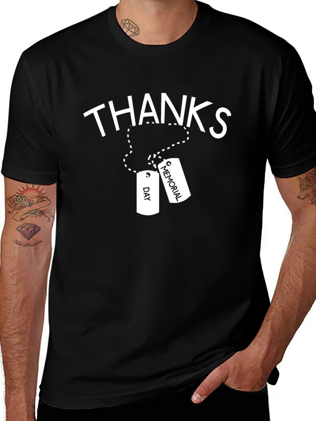 Thanks Memorial Day Graphic T-Shirt