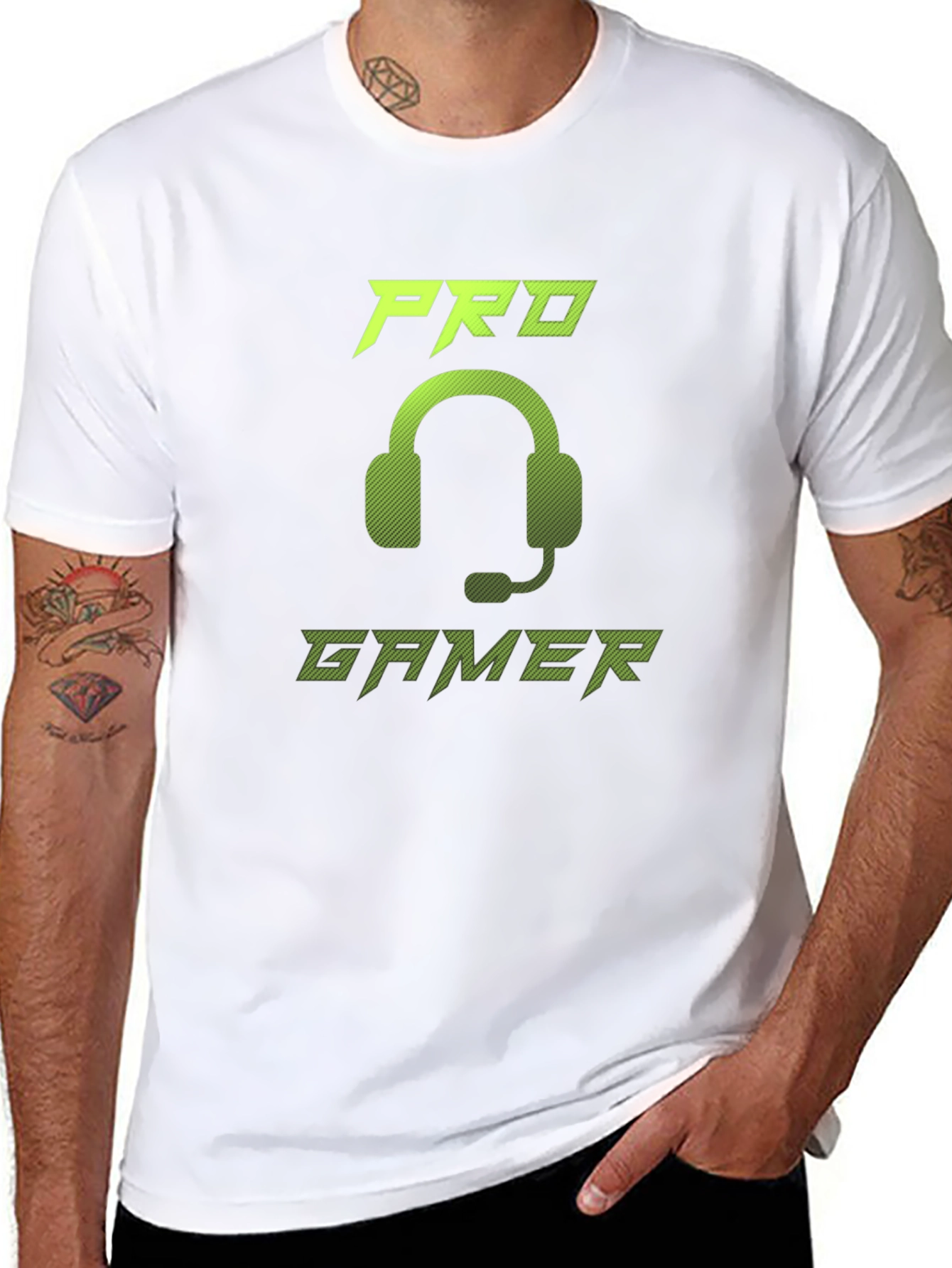 Pro Gamer Graphic Tee - Gaming Headset Design