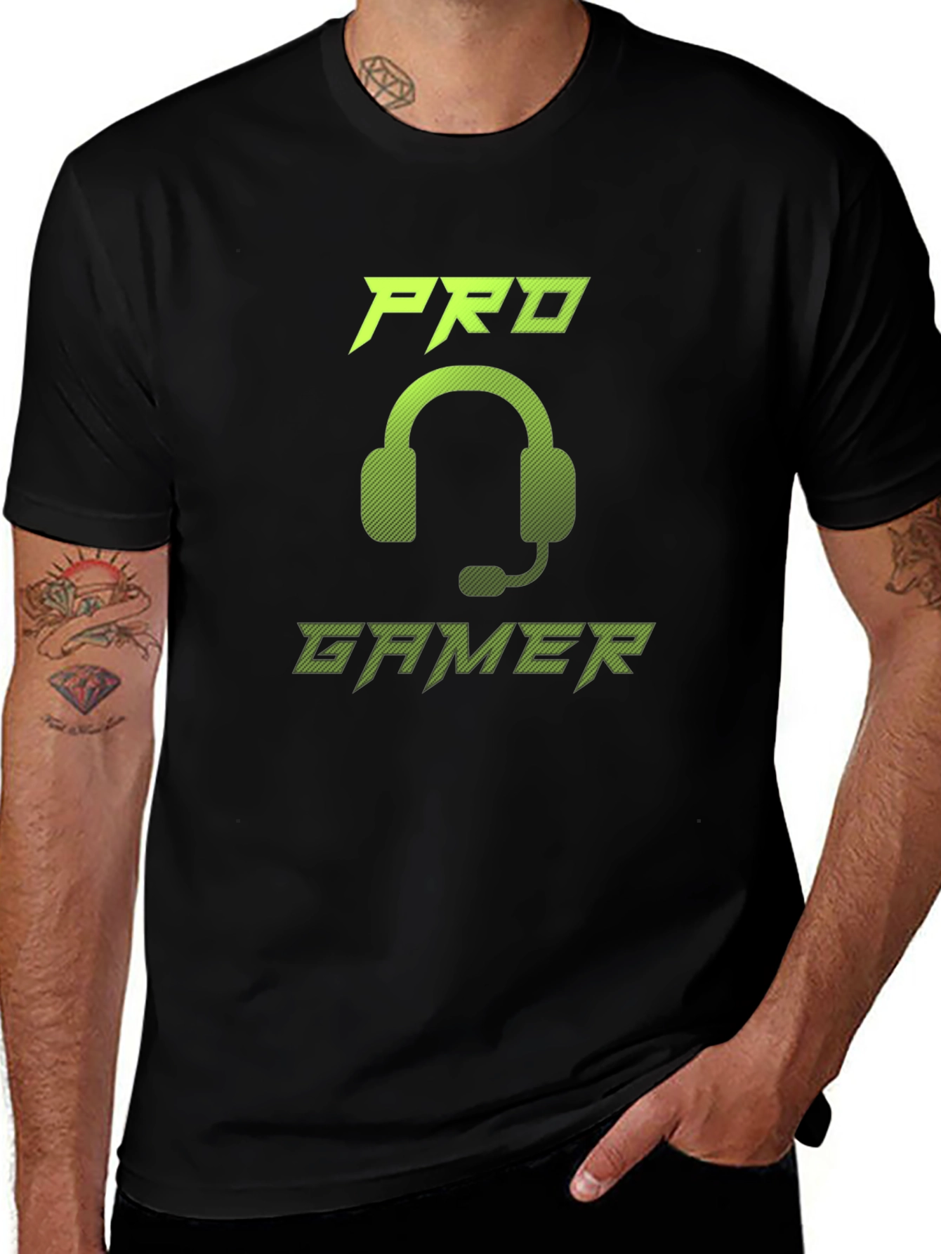 Pro Gamer Graphic Tee - Gaming Headset Design