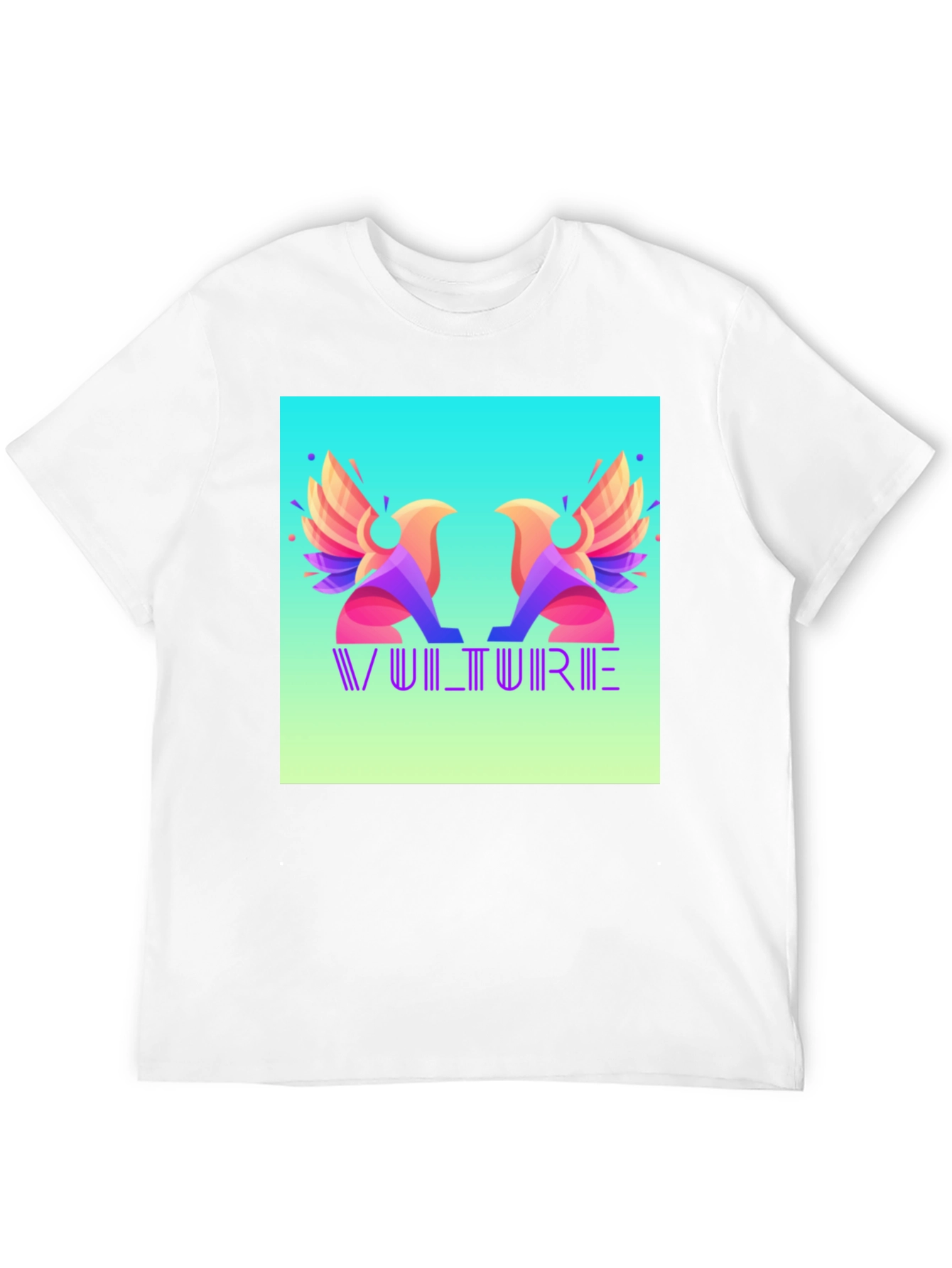 Vulture Graphic Print Black T-Shirt