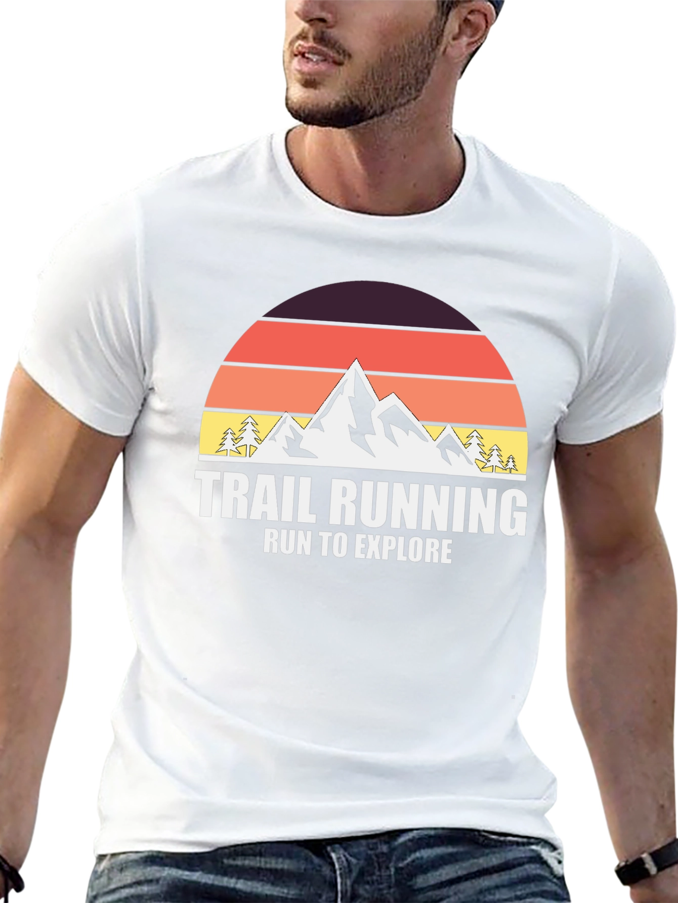 Trail Running T-Shirt - Run to Explore