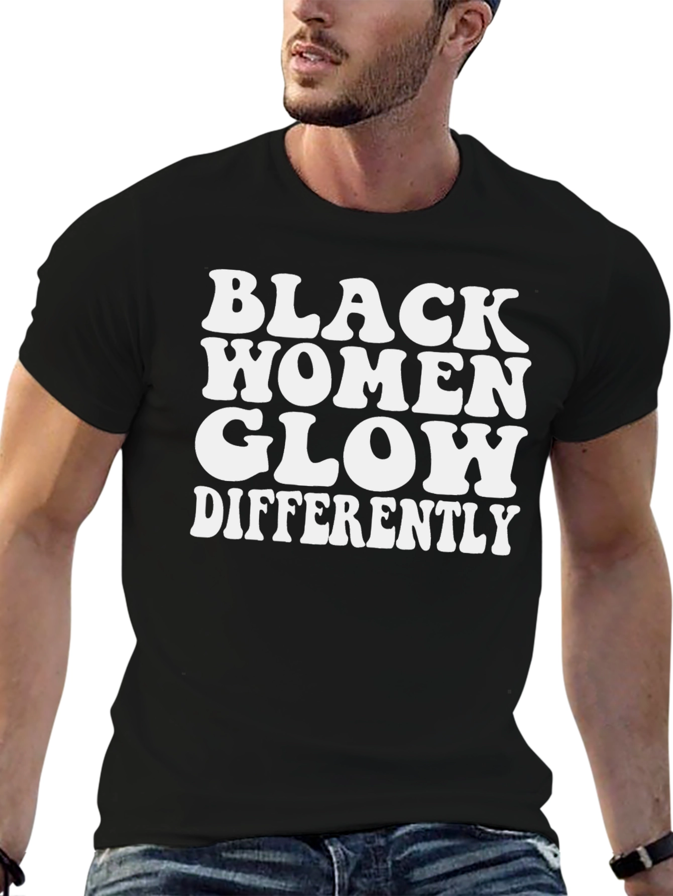 Black Women Glow Differently Graphic Tee