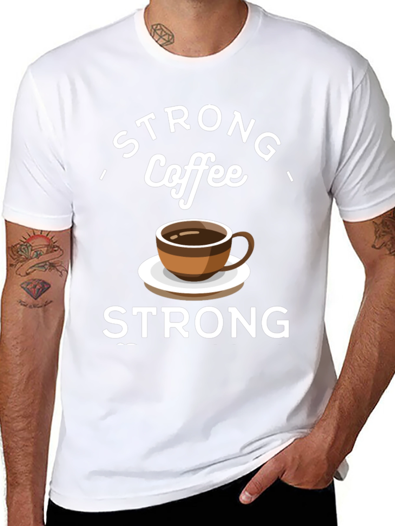 Strong Coffee Graphic Tee - Comfort & Style