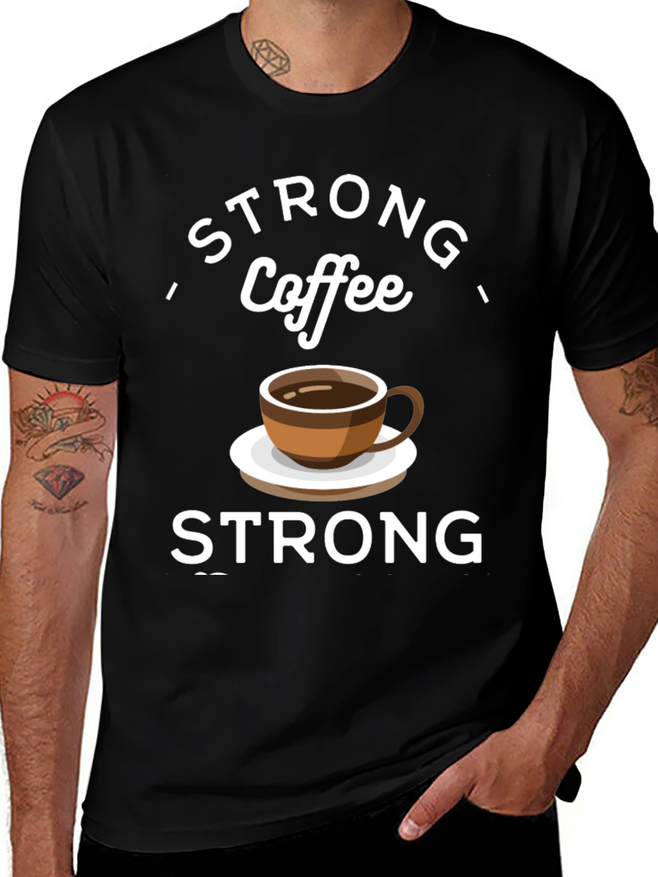Strong Coffee Graphic Tee - Comfort & Style