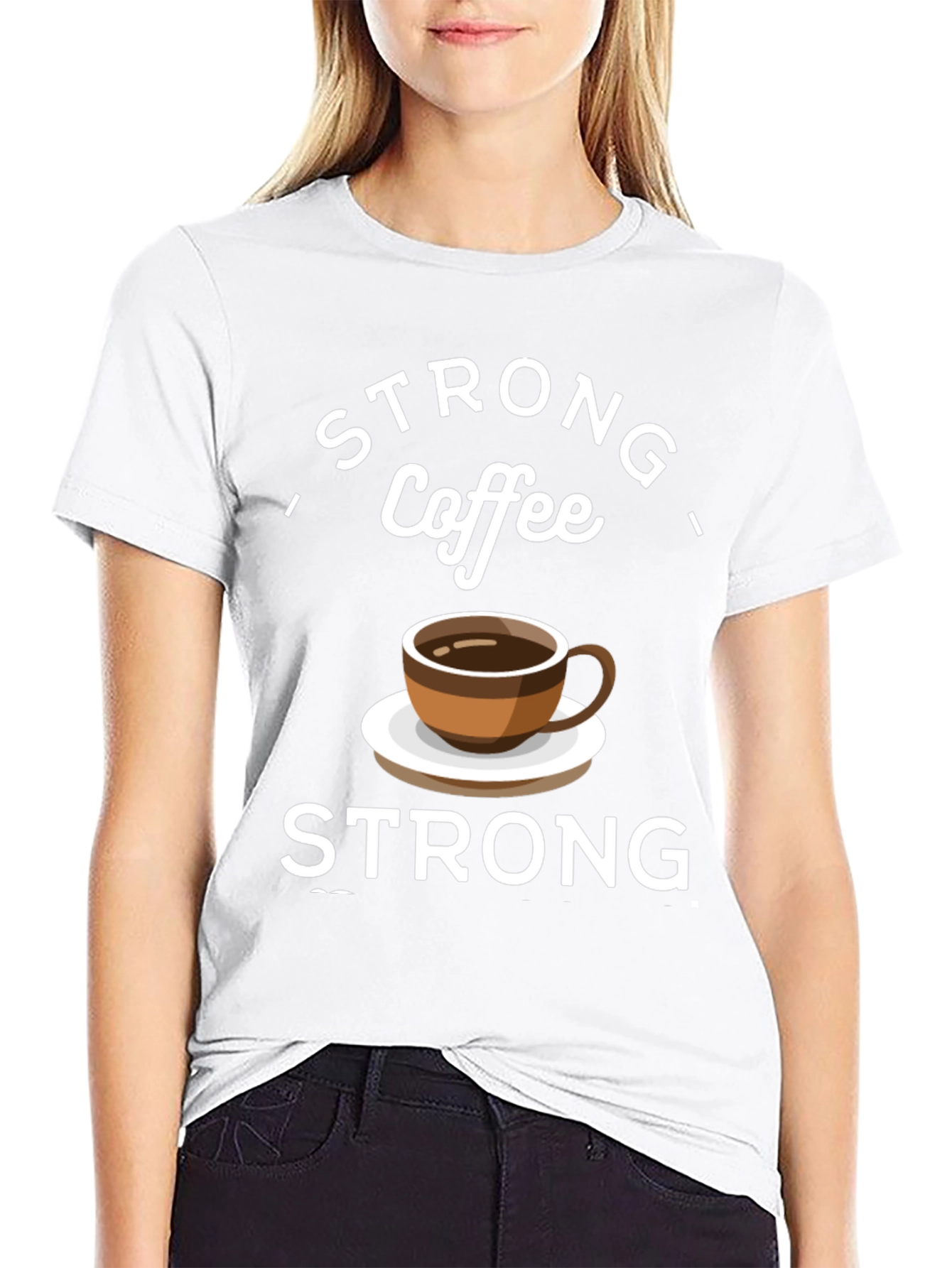 Strong Coffee Graphic Tee - Comfort & Style