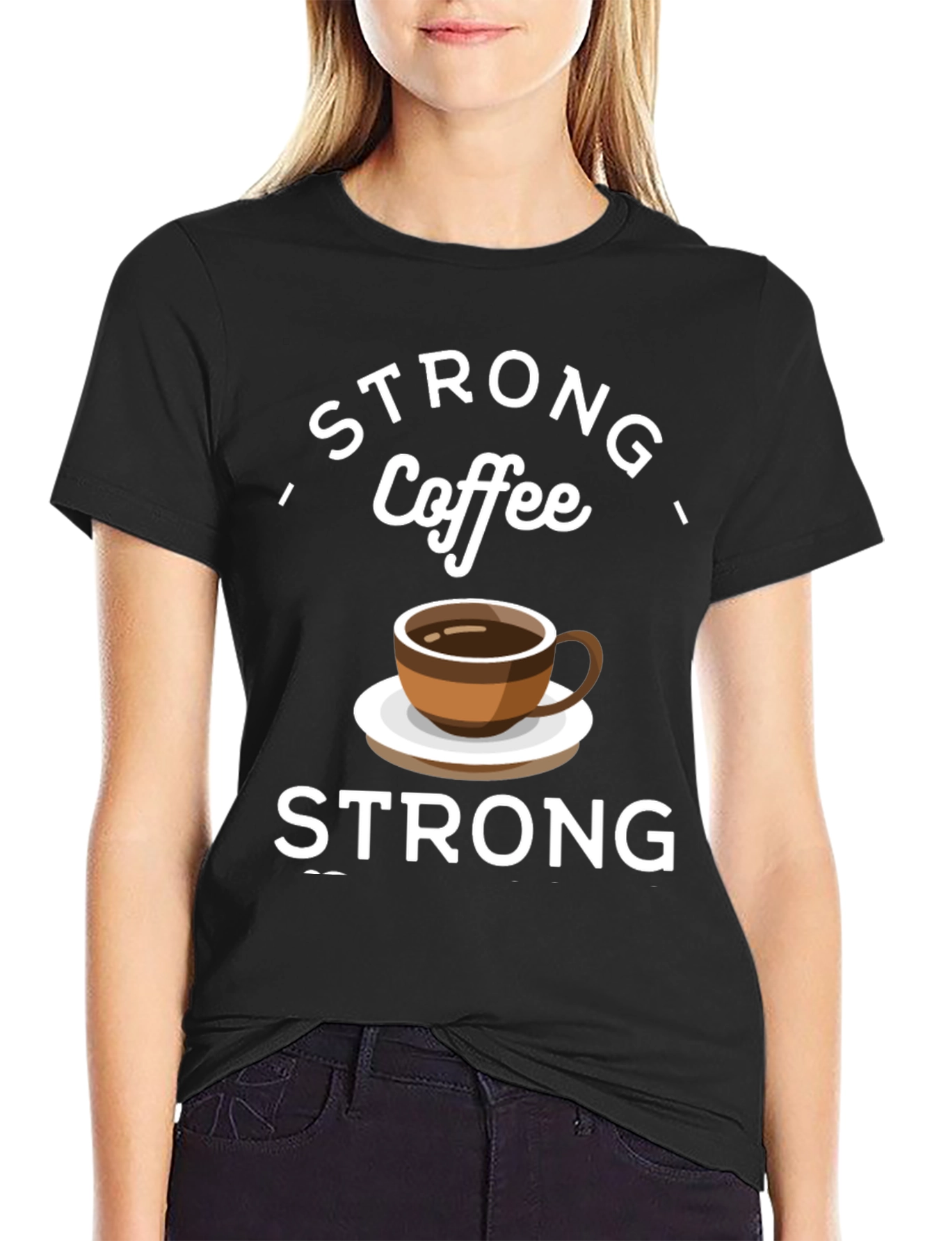 Strong Coffee Graphic Tee - Comfort & Style