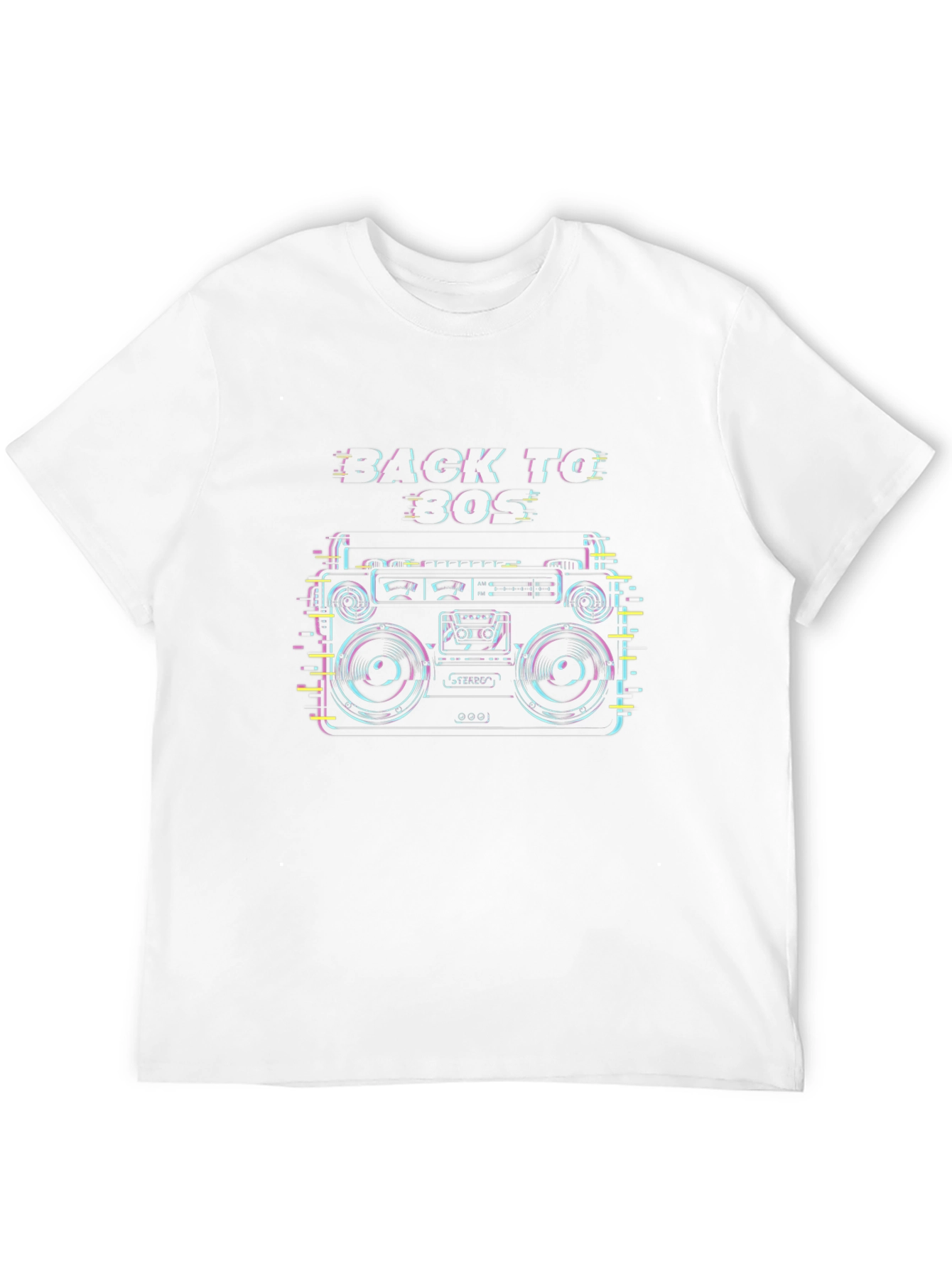 Back to 80s Boombox Graphic T-Shirt