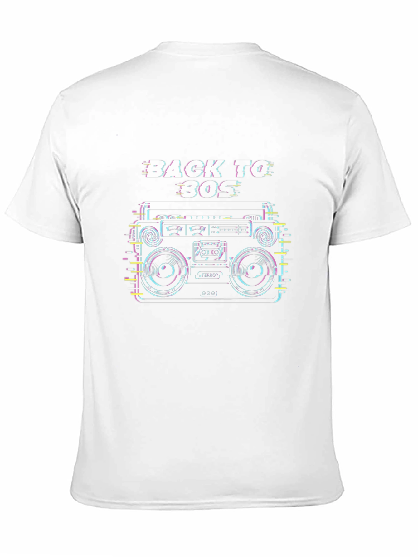 Back to 80s Boombox Graphic T-Shirt