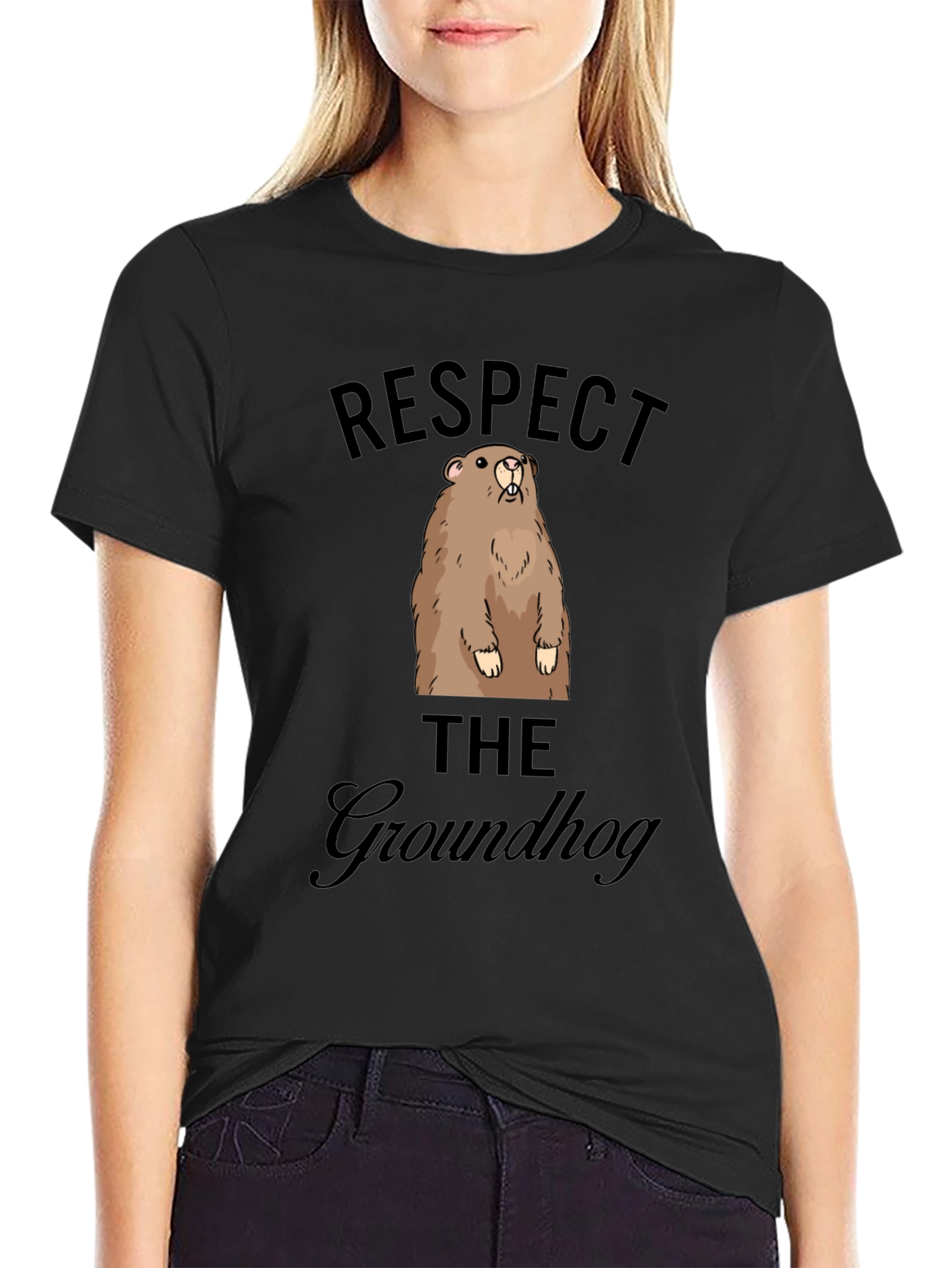 Respect the Groundhog Graphic Tee - Unisex T-Shirt