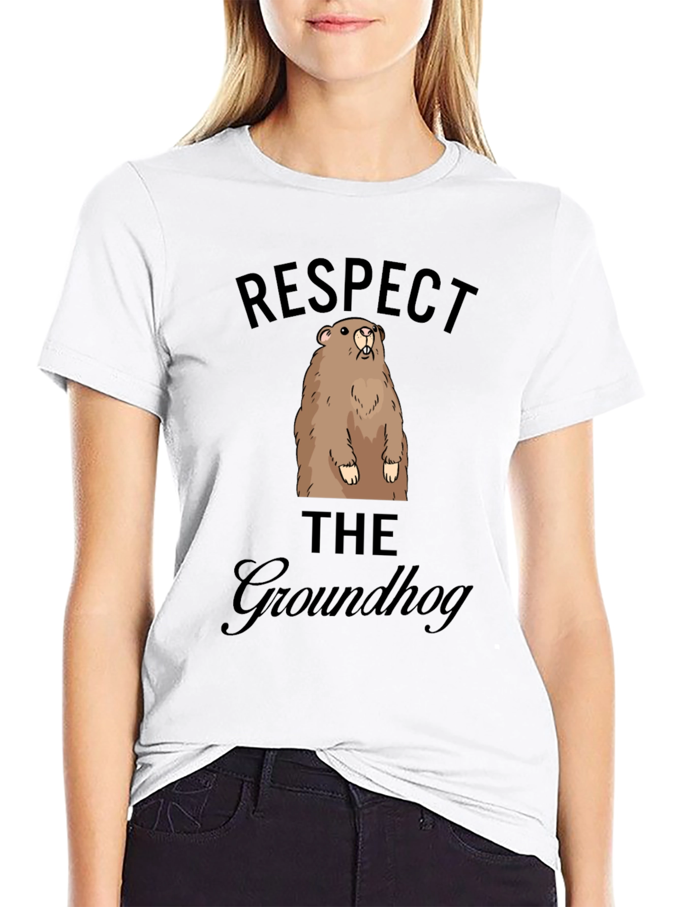 Respect the Groundhog Graphic Tee - Unisex T-Shirt