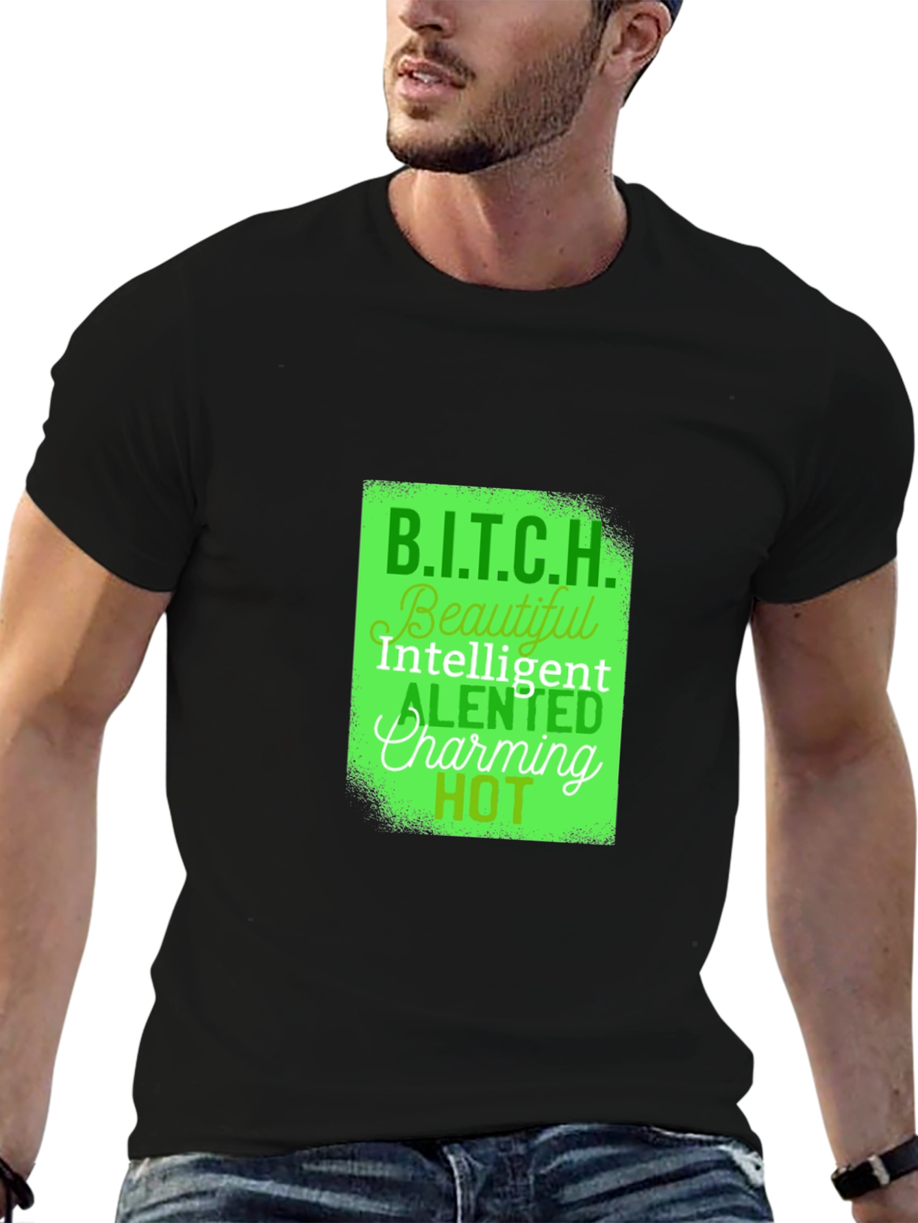 B.I.T.C.H. Definition Graphic Tee - Black
