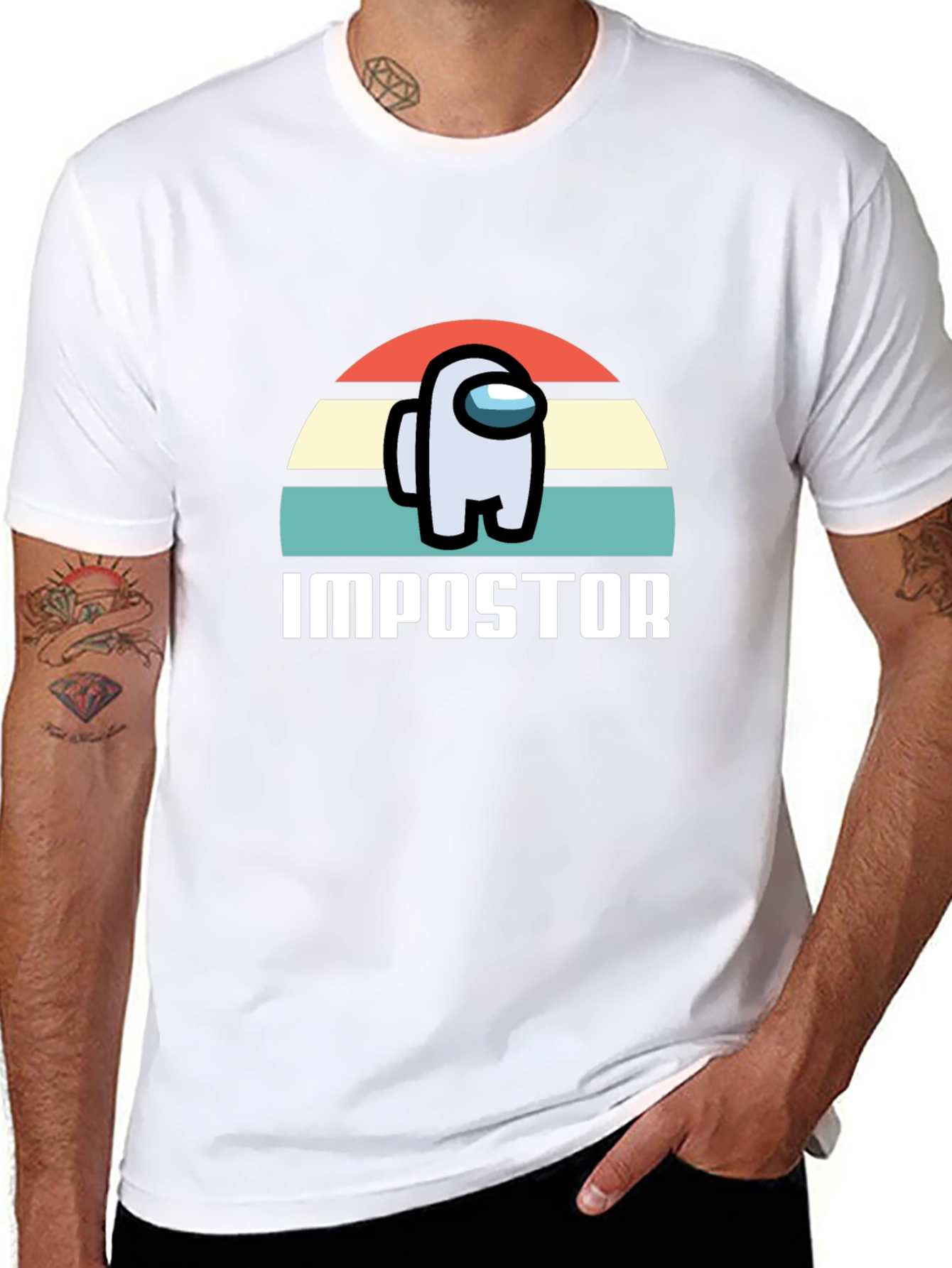 Among Us Impostor T-Shirt - Crewmate Style