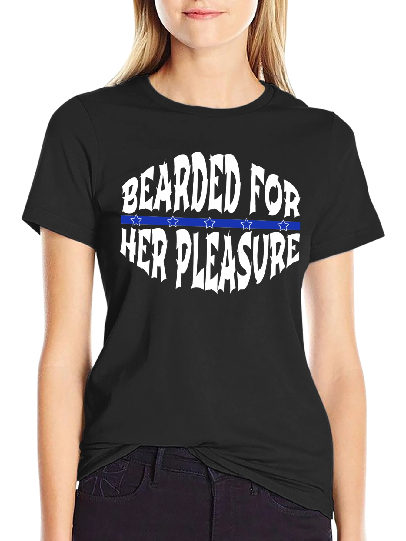 Bearded For Her Pleasure T-Shirt Funny Novelty Gift