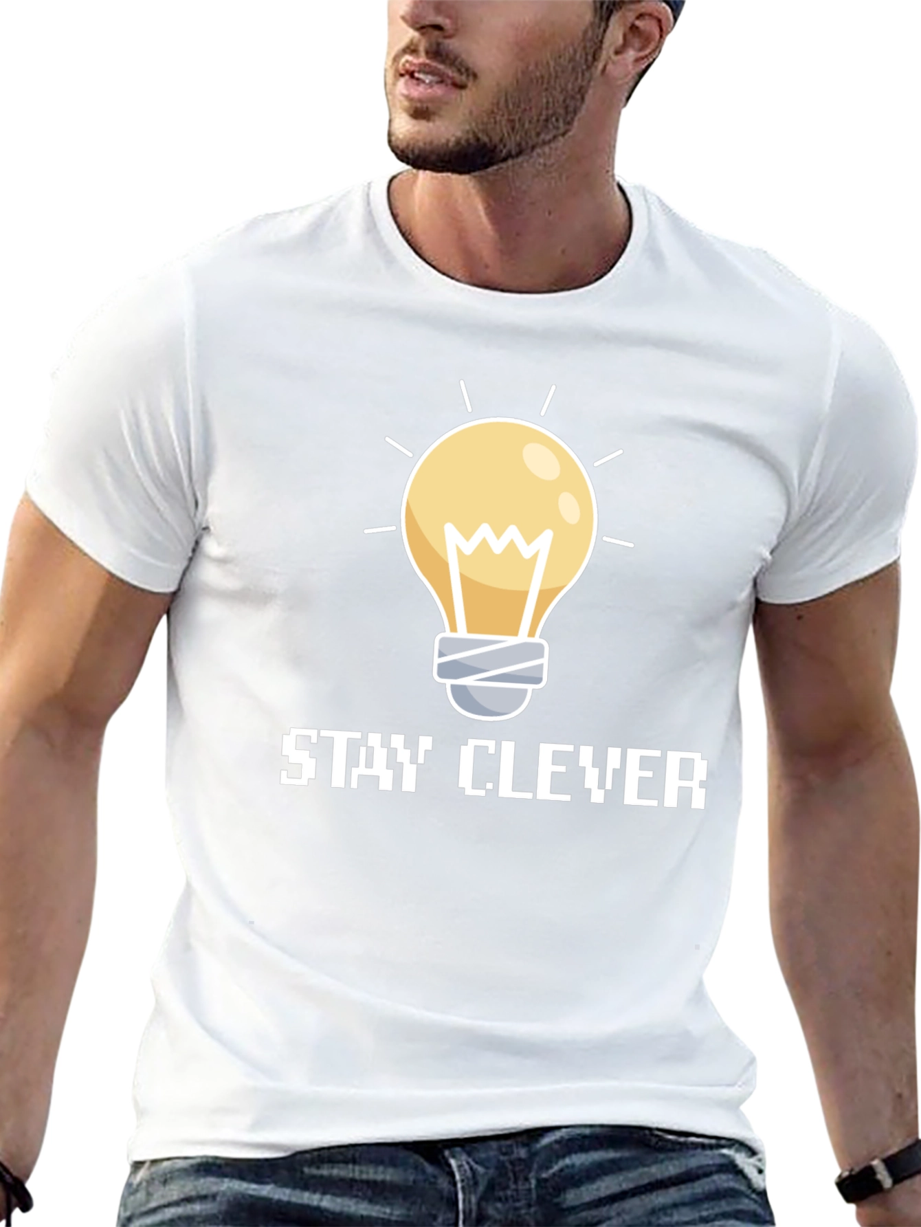 Stay Clever Graphic Tee - Idea Lightbulb Design