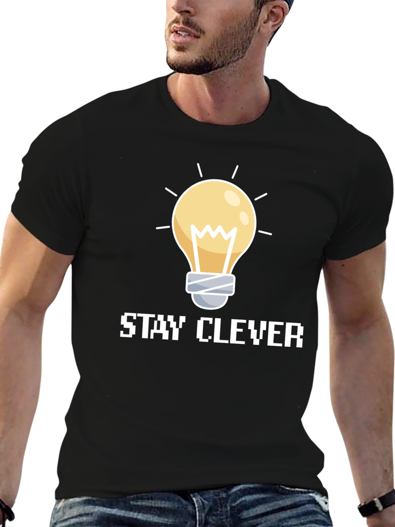 Stay Clever Graphic Tee - Idea Lightbulb Design
