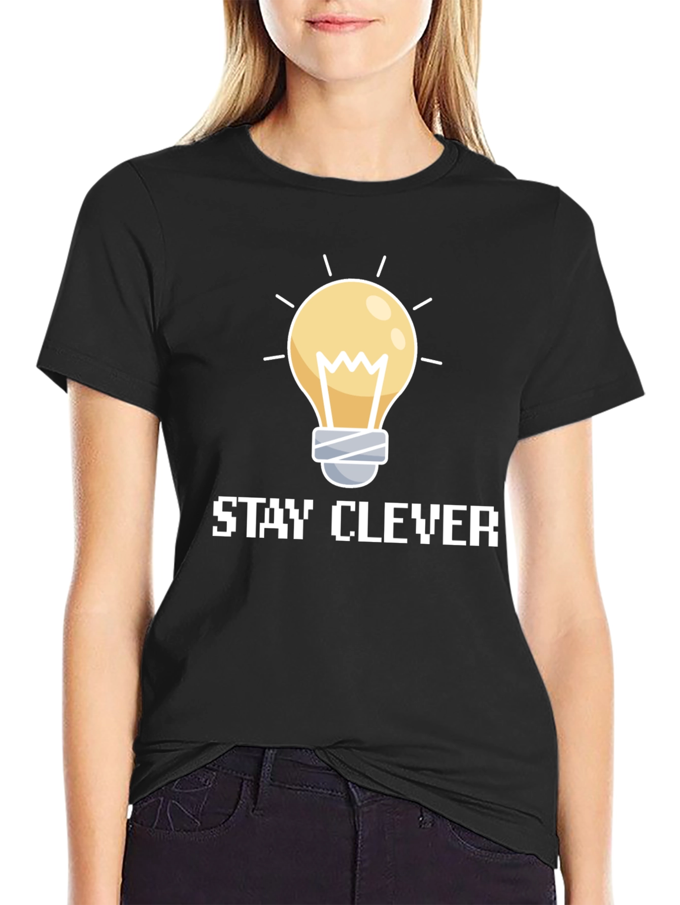 Stay Clever Graphic Tee - Idea Lightbulb Design