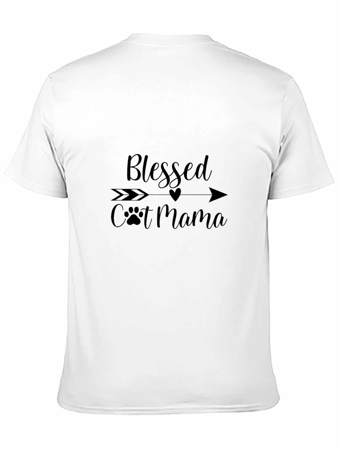 Blessed Cat Mama Black Graphic Tee