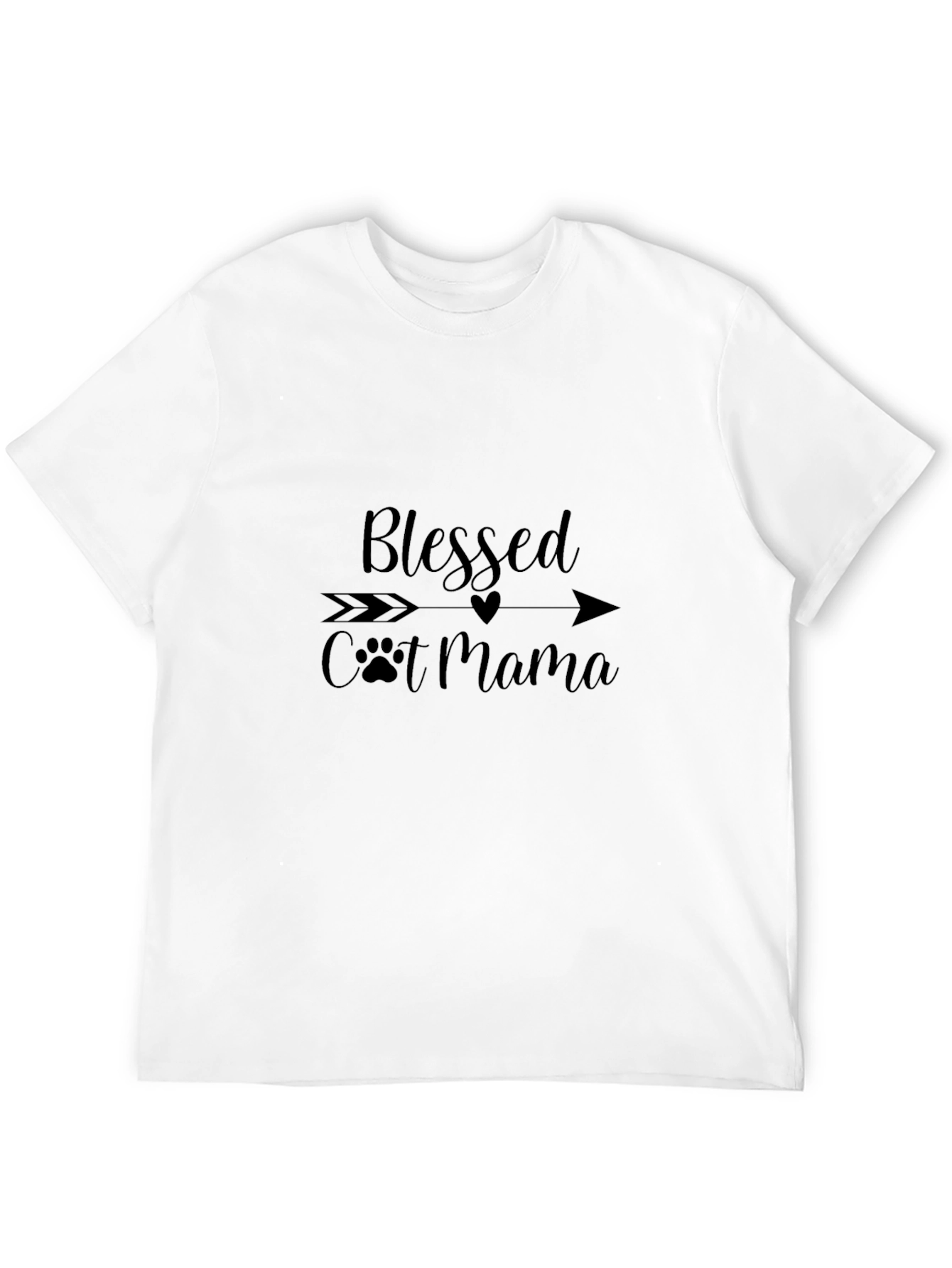 Blessed Cat Mama Black Graphic Tee