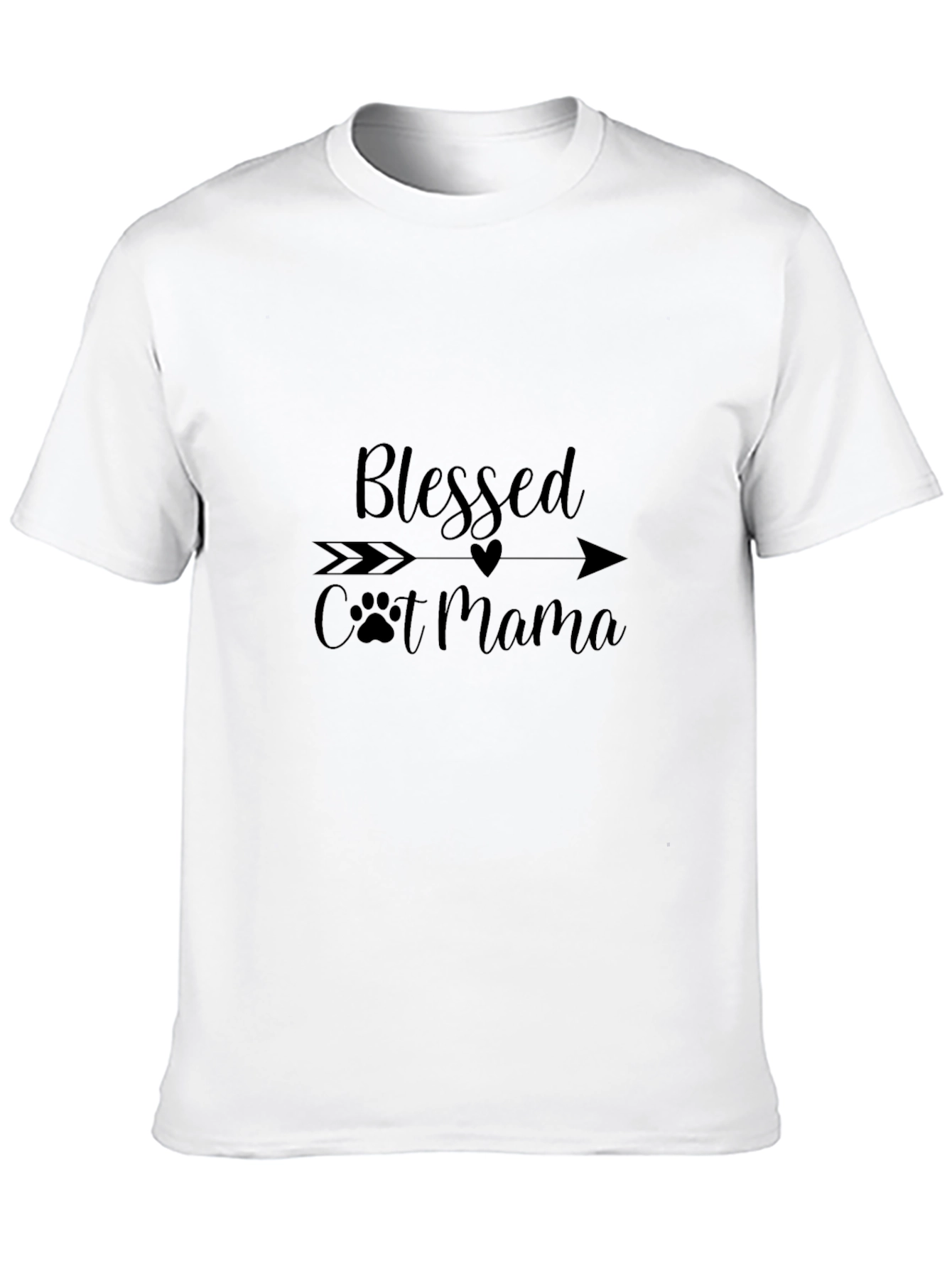Blessed Cat Mama Black Graphic Tee
