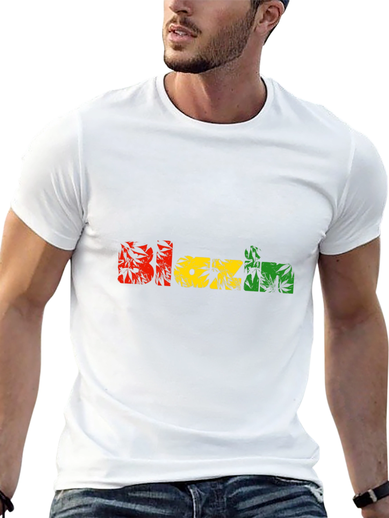 Blazin Rasta Graphic T-Shirt - Unique Design