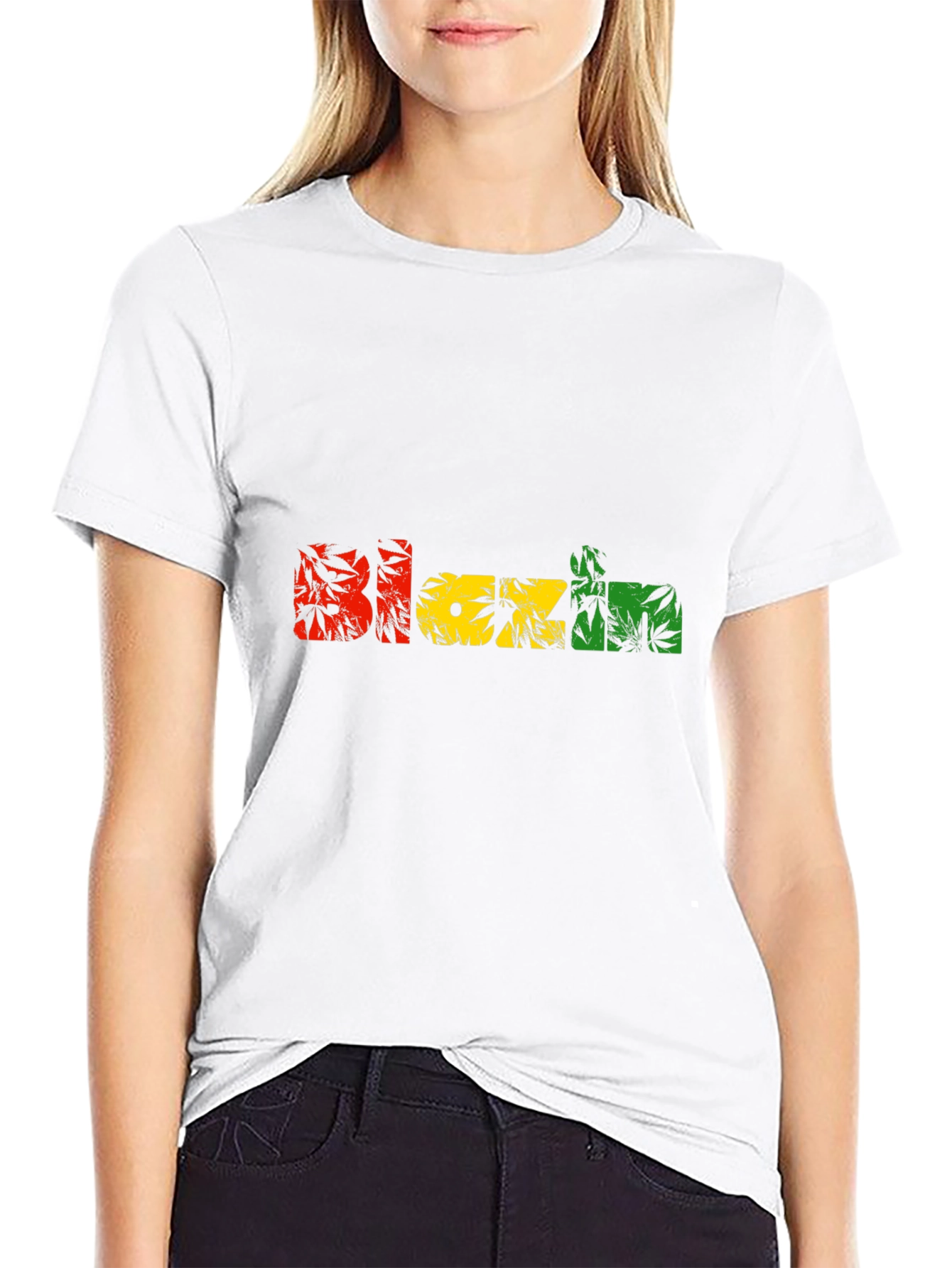 Blazin Rasta Graphic T-Shirt - Unique Design