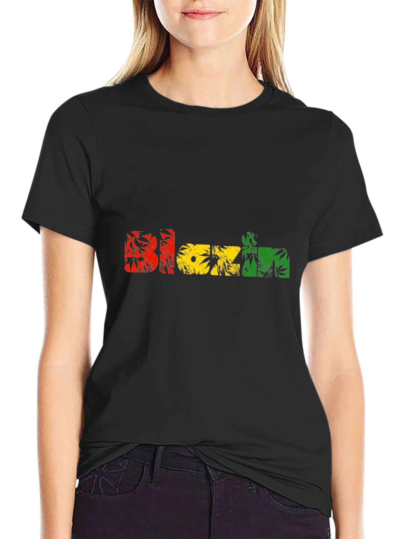 Blazin Rasta Graphic T-Shirt - Unique Design