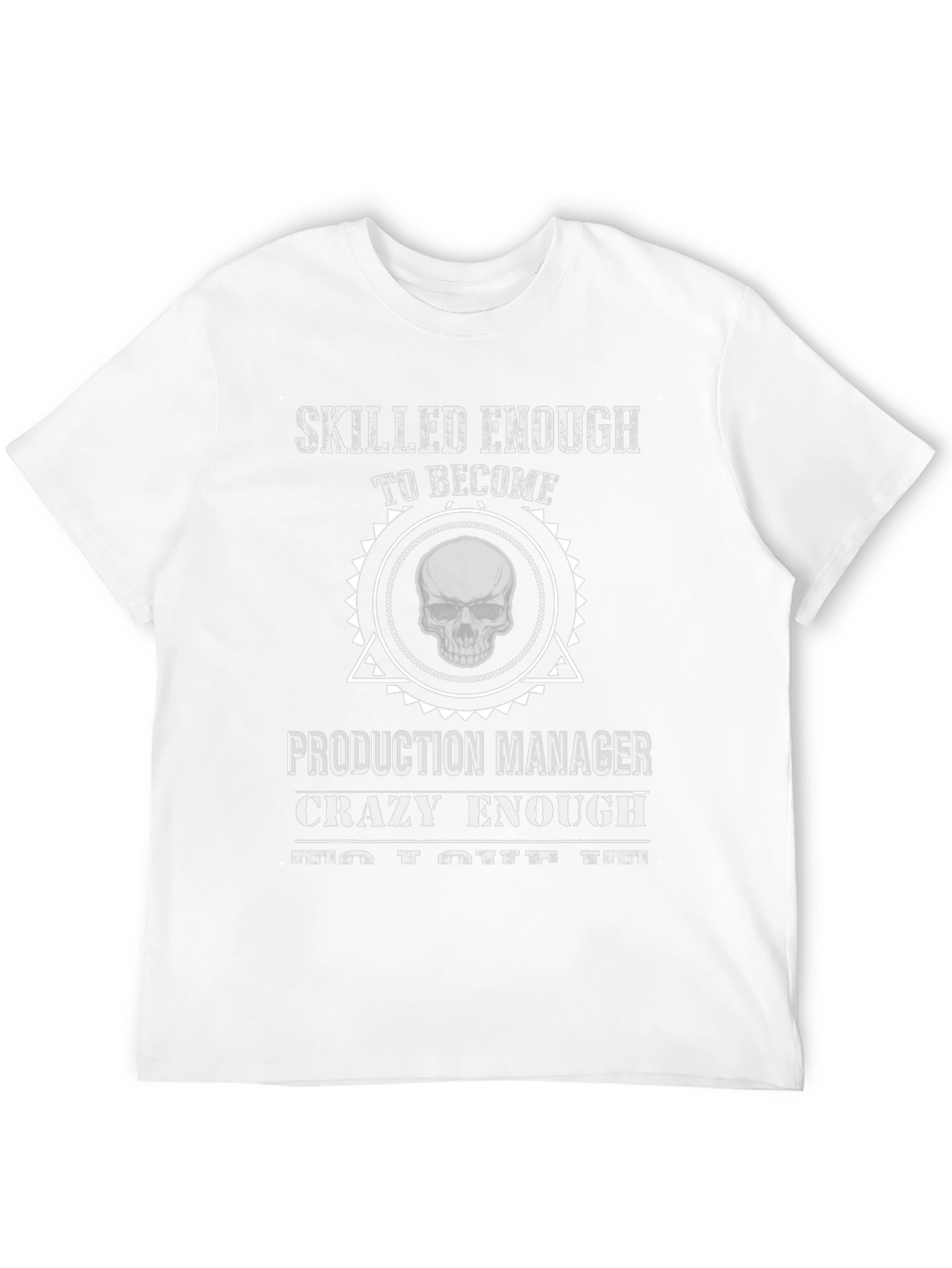 Production Manager Skull Graphic T-Shirt