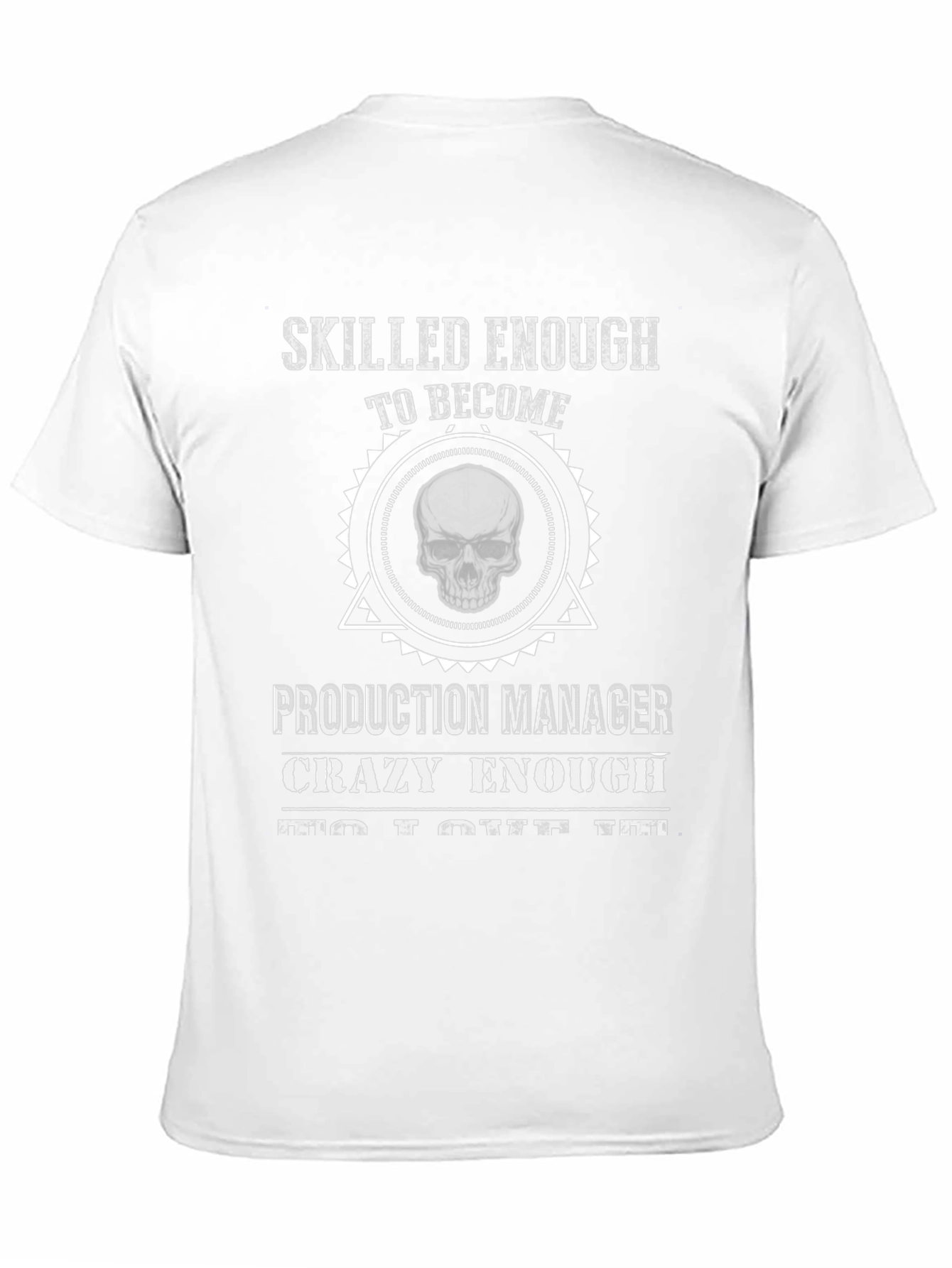 Production Manager Skull Graphic T-Shirt