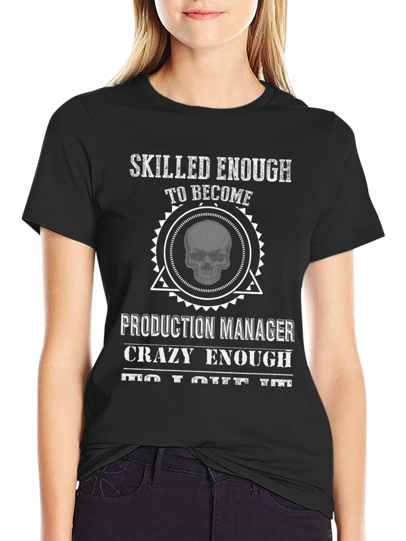 Production Manager Skull Graphic T-Shirt