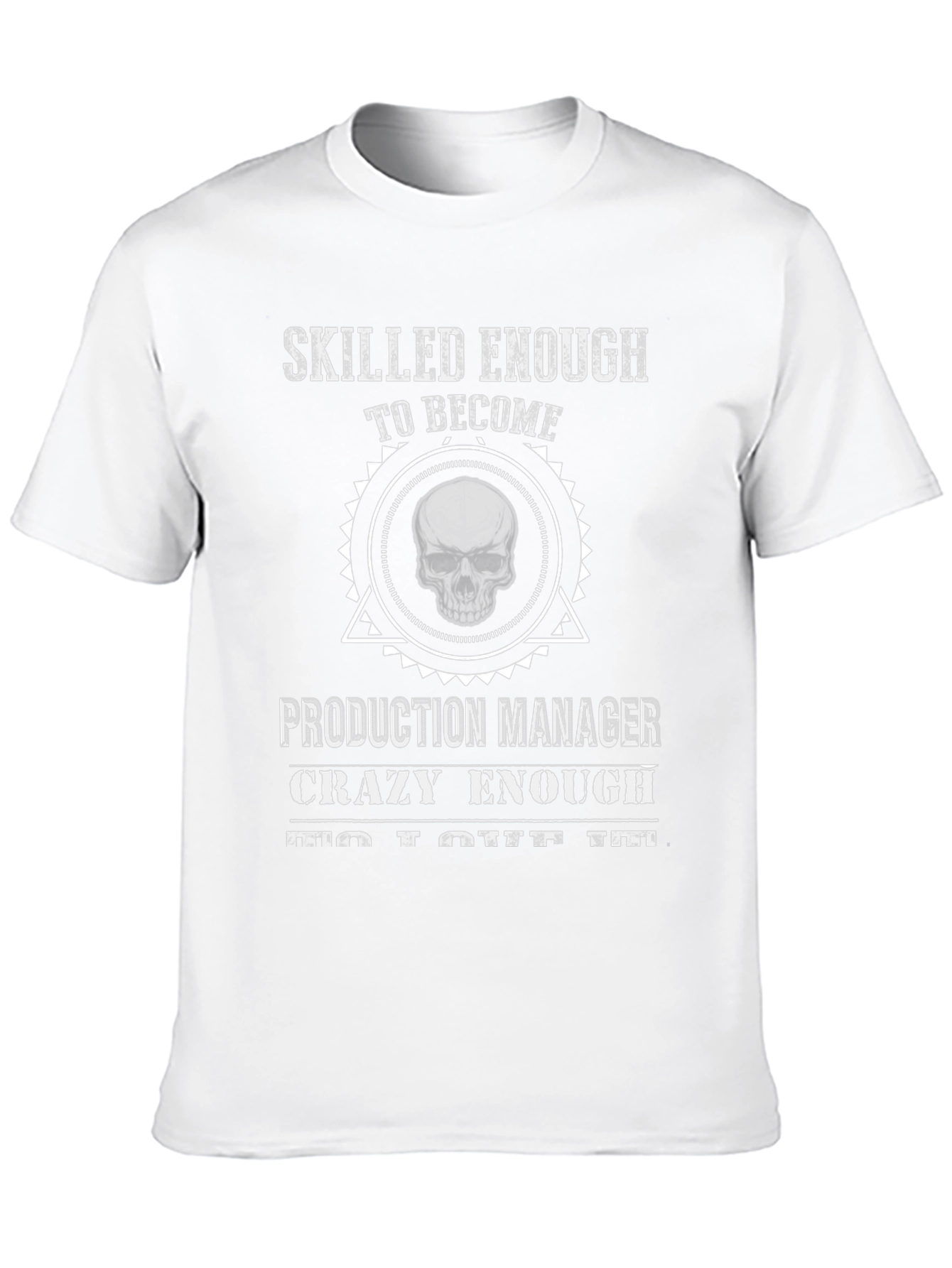 Production Manager Skull Graphic T-Shirt