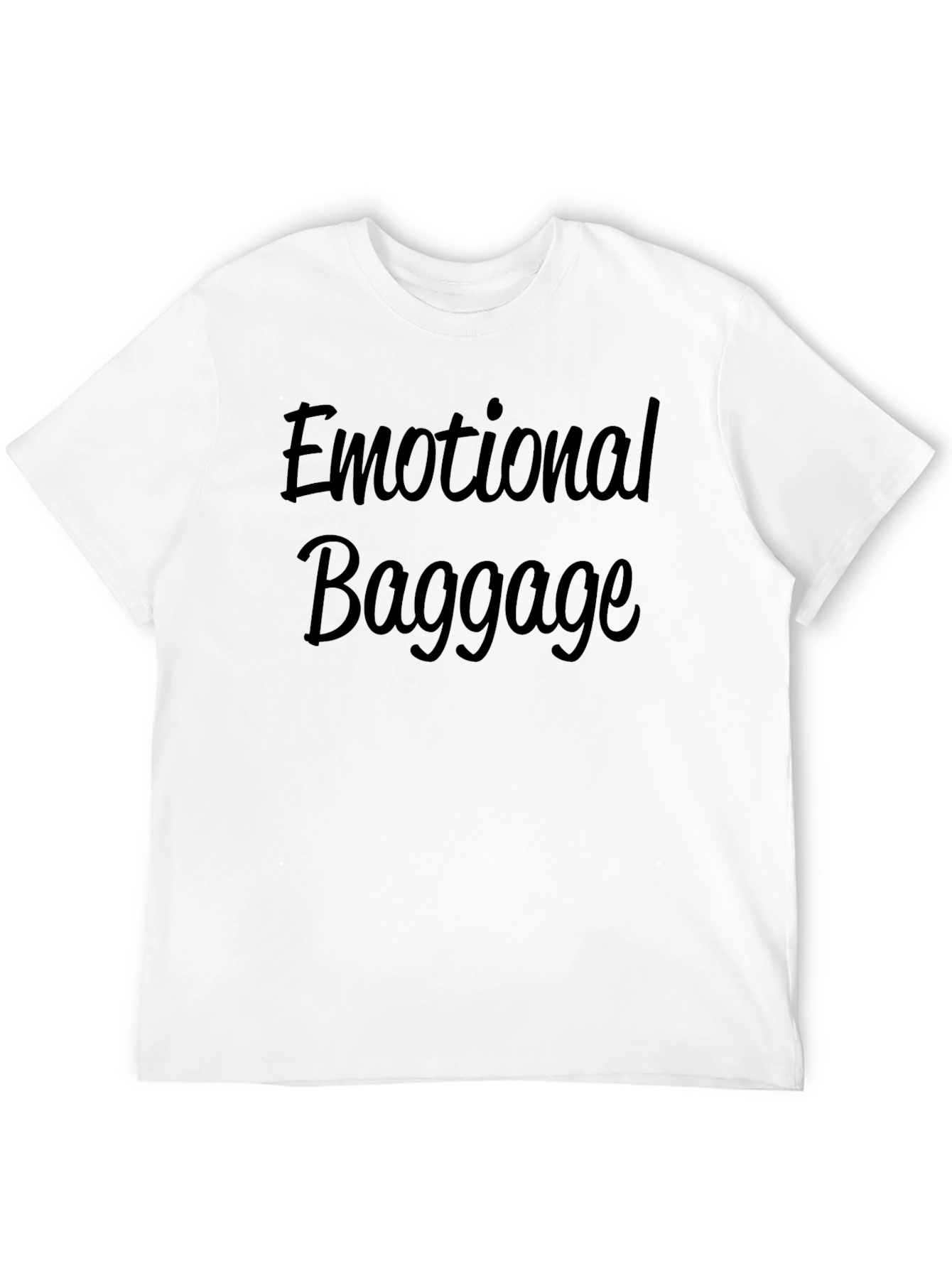 Emotional Baggage Black Graphic T-Shirt