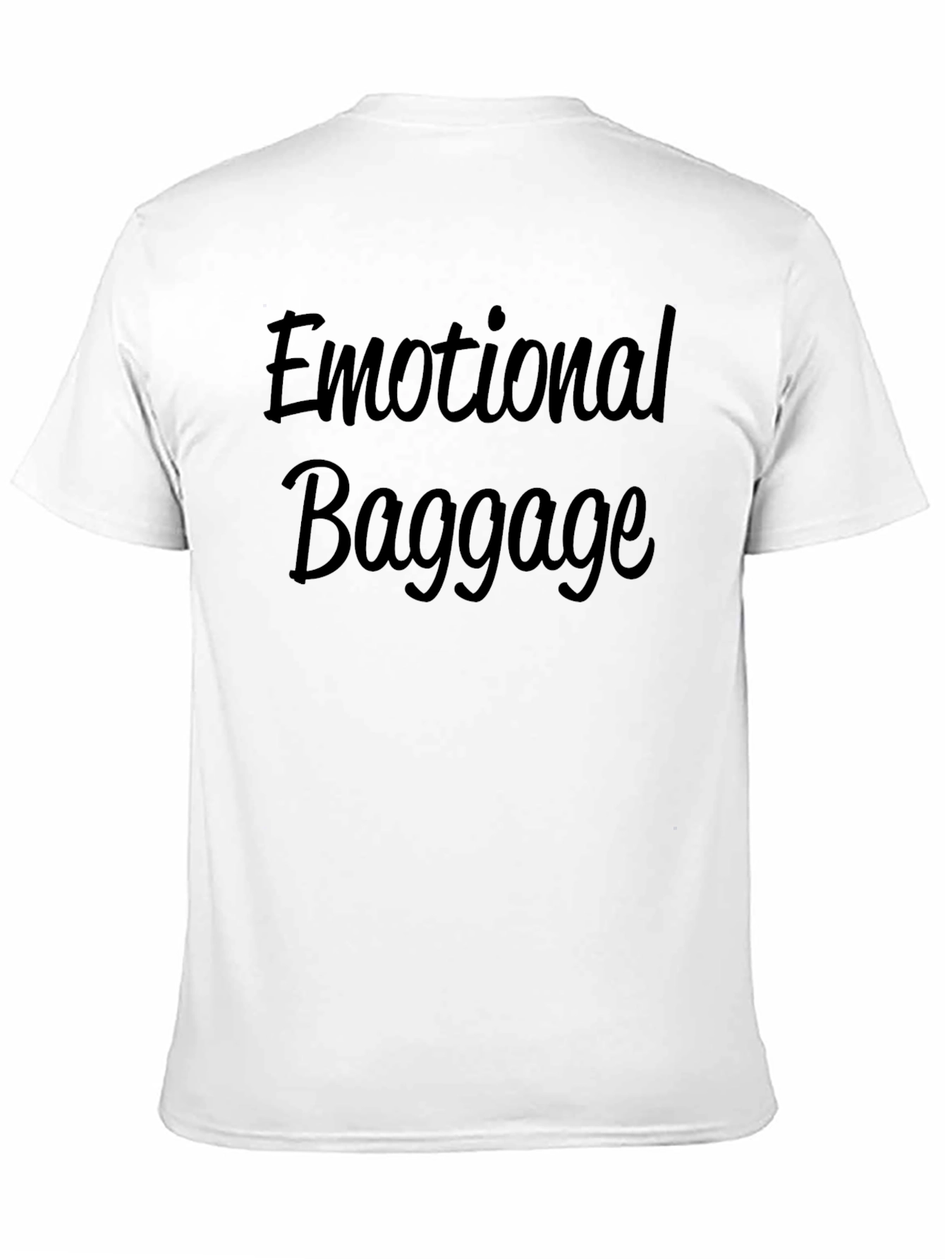 Emotional Baggage Black Graphic T-Shirt