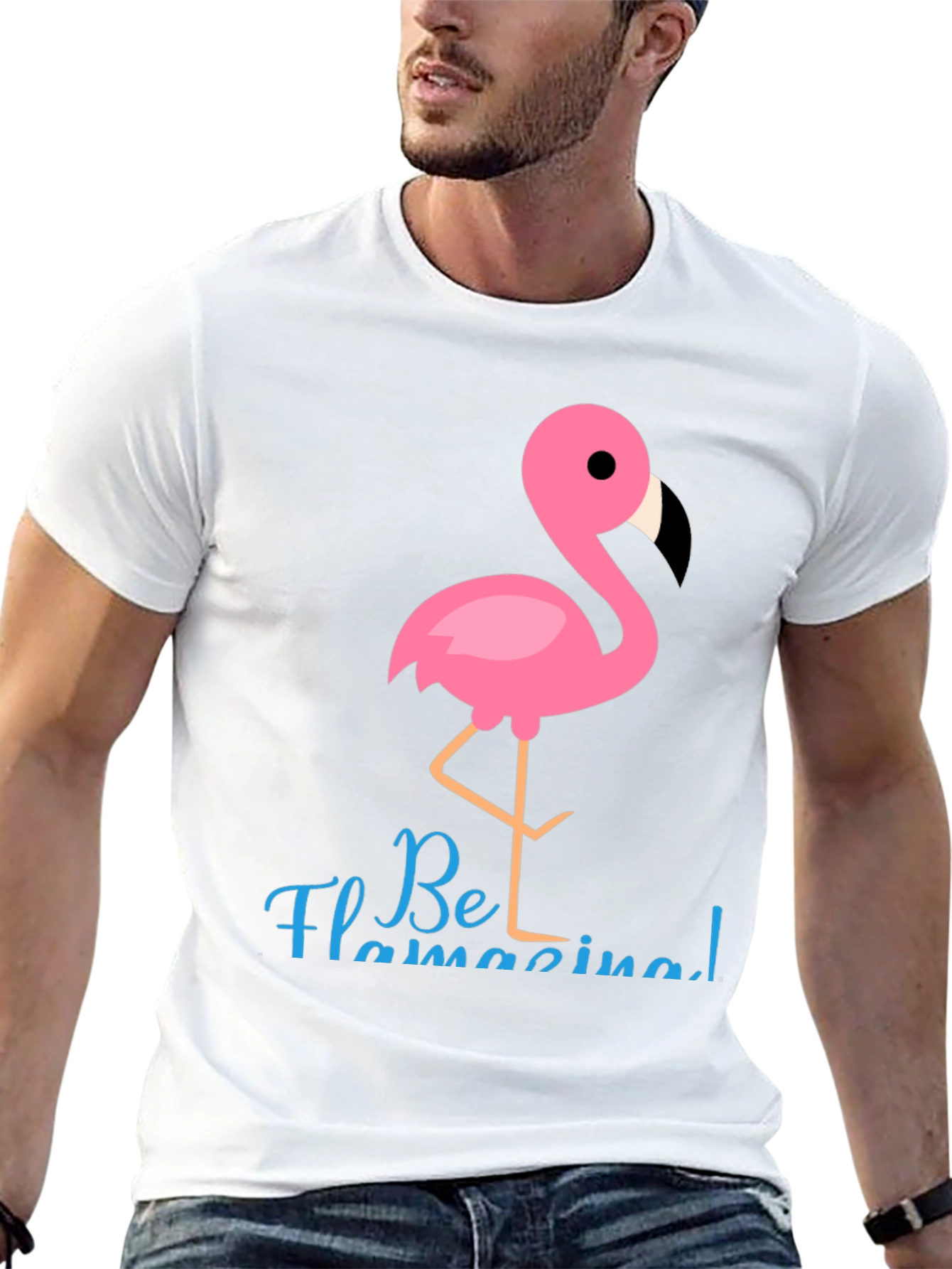 Be Flamazing T-Shirt - Fun Flamingo Graphic Tee