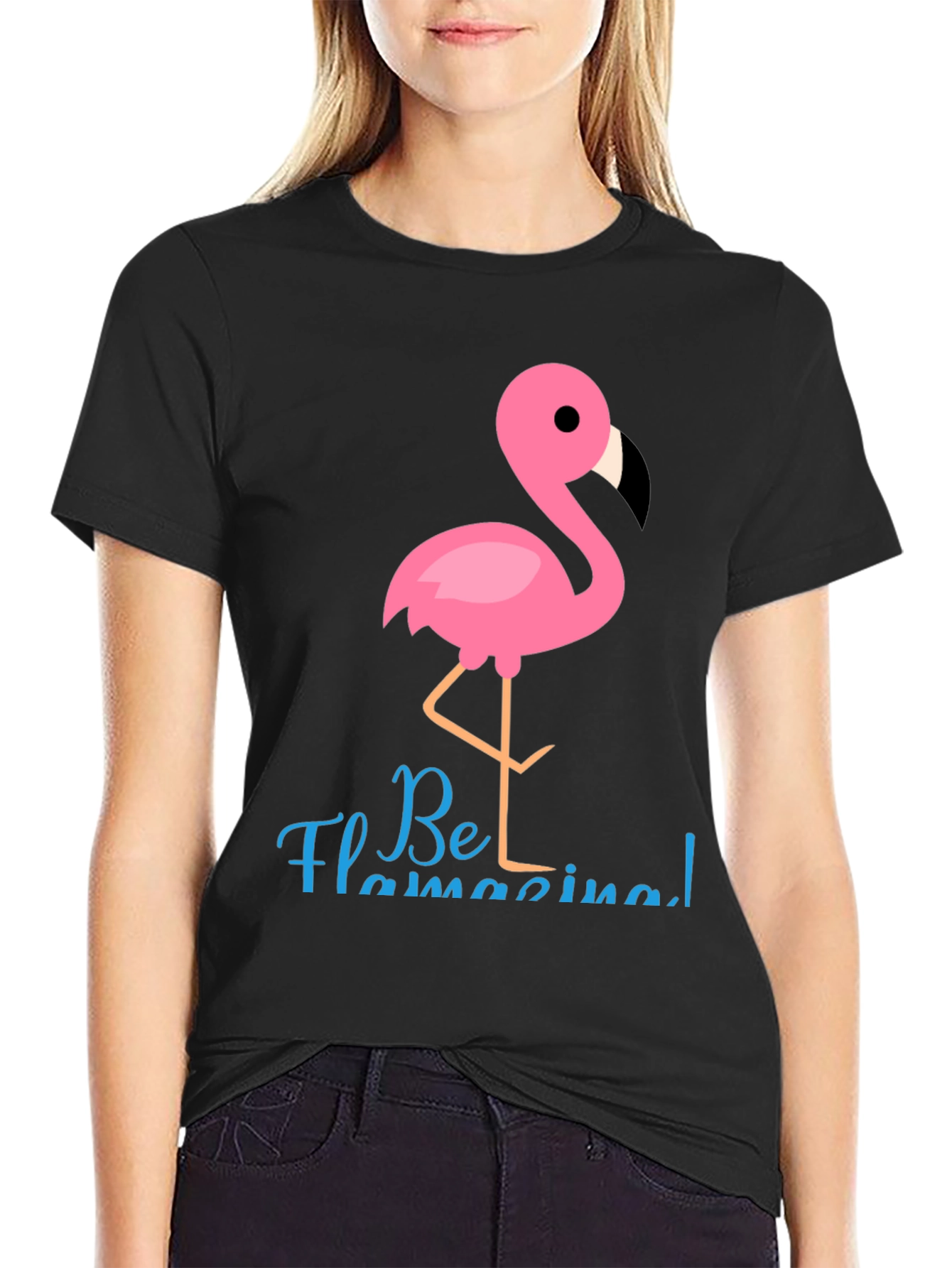 Be Flamazing T-Shirt - Fun Flamingo Graphic Tee