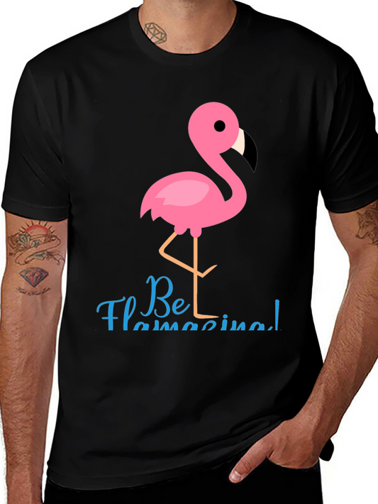 Be Flamazing T-Shirt - Fun Flamingo Graphic Tee