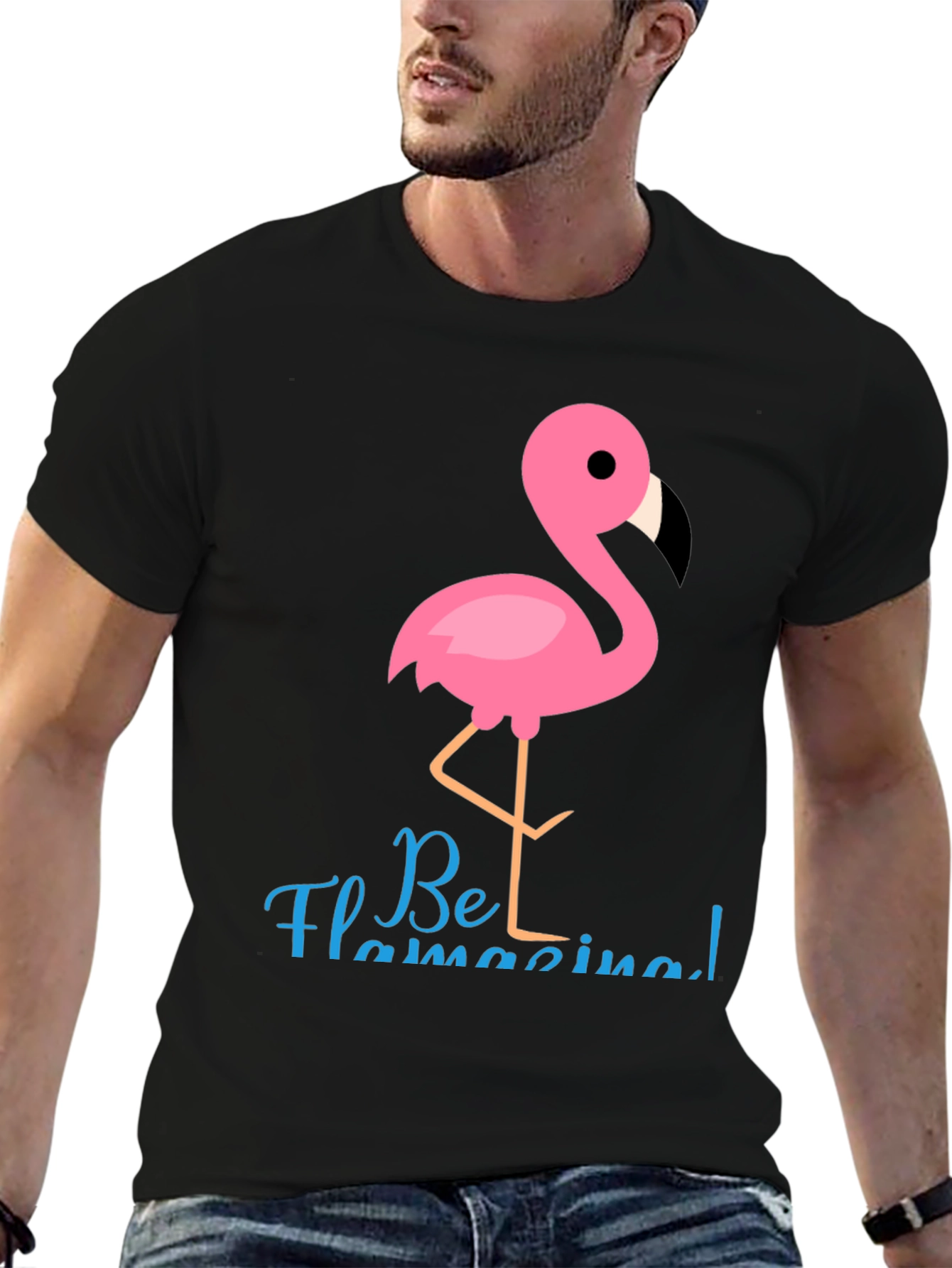 Be Flamazing T-Shirt - Fun Flamingo Graphic Tee