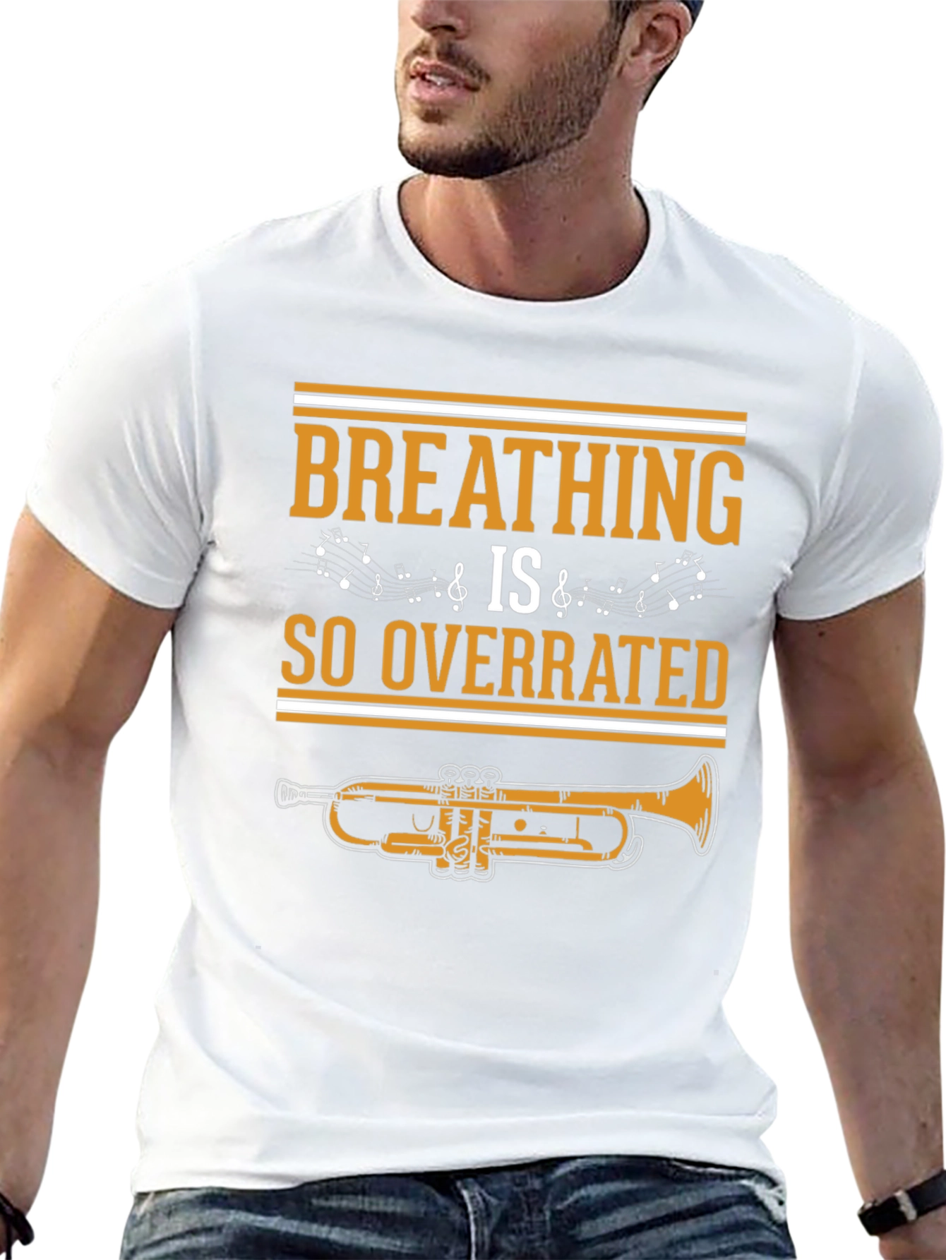 Breathing is So Overrated Trumpet T-Shirt