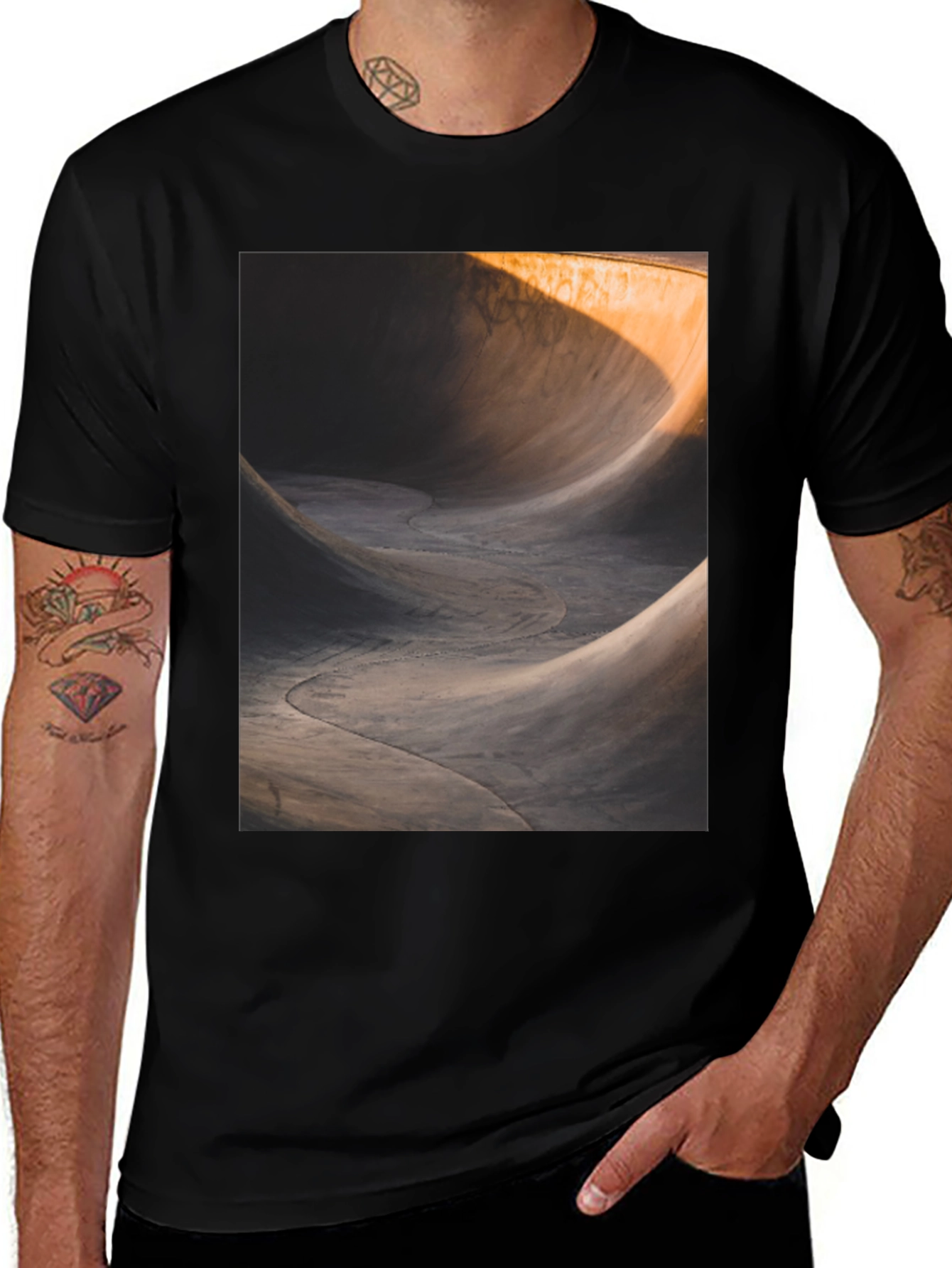 Concrete Wave Black Tee