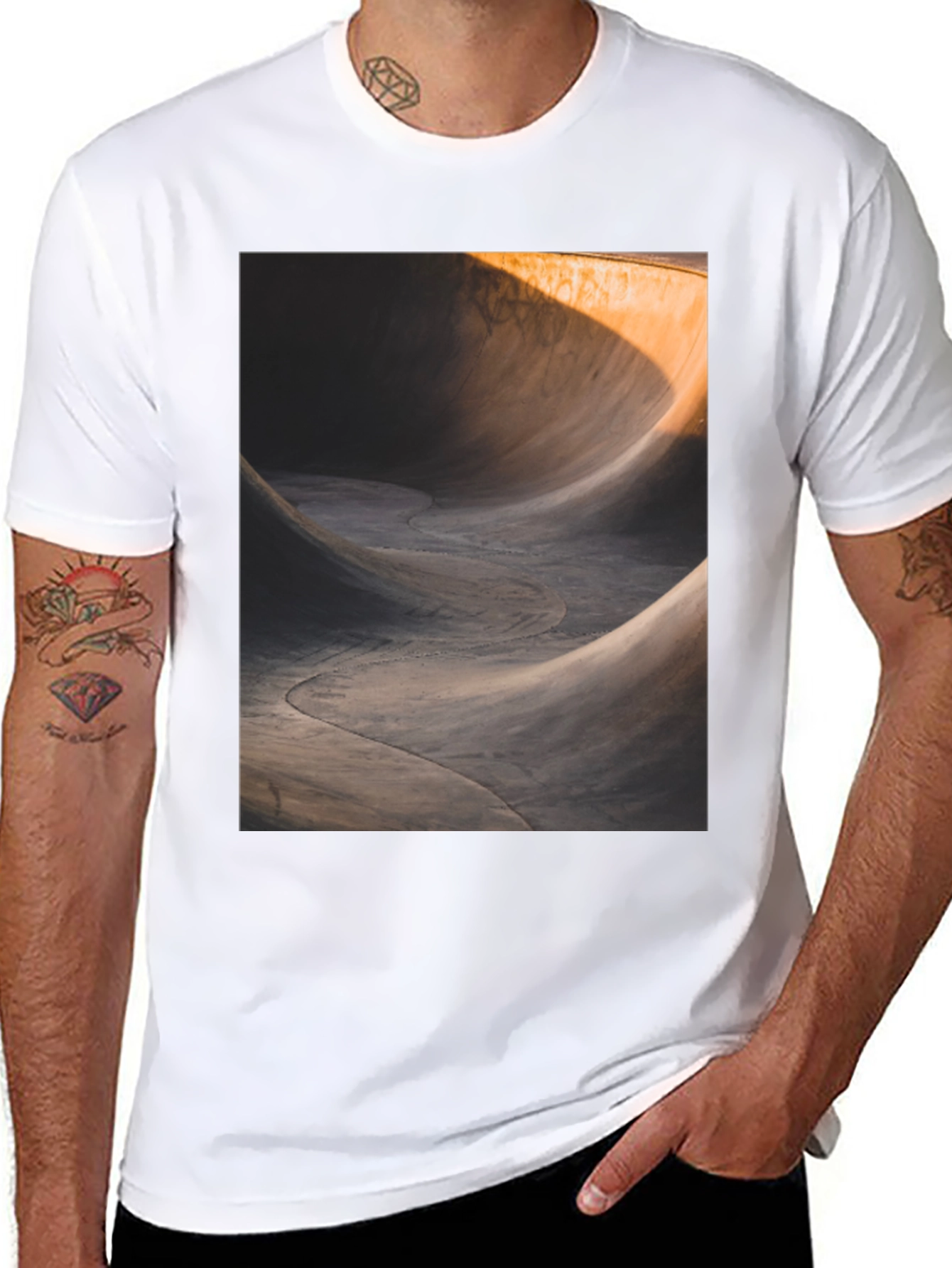 Concrete Wave Black Tee